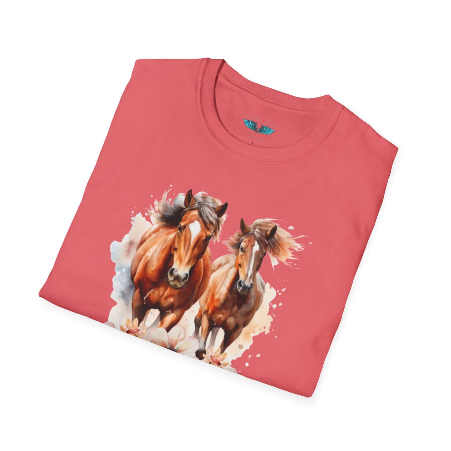 My Happy Place - Horses and Wildflowers Graphic Tee
