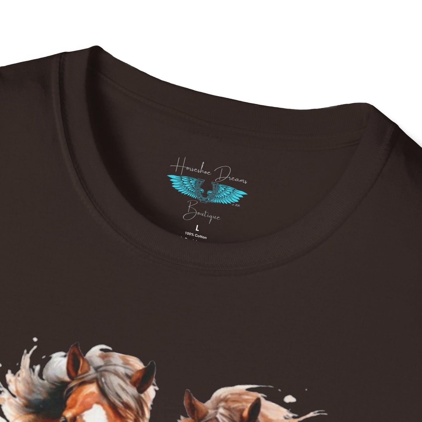 My Happy Place - Horses and Wildflowers Graphic Tee
