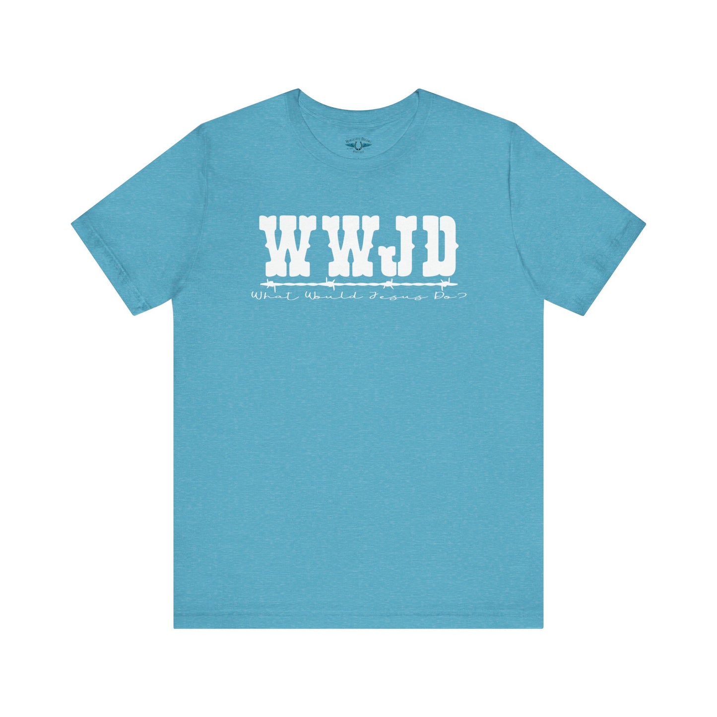WWJD Inspirational Unisex Tee, Christian T-Shirt, Motivational Gift, Casual Wear, Faith-Based Apparel