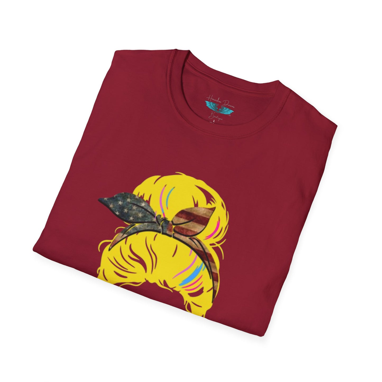 Retiree Hair Don't Care - Military Airforce - Soft Style Women's Graphic Tee