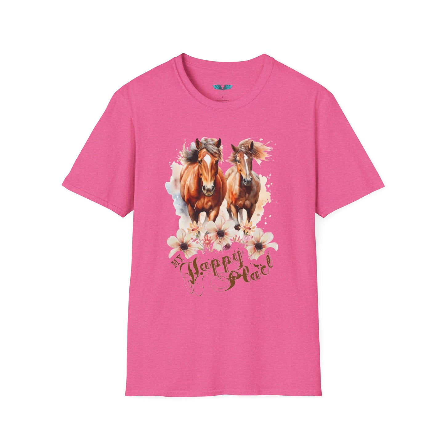 My Happy Place - Horses and Wildflowers Graphic Tee