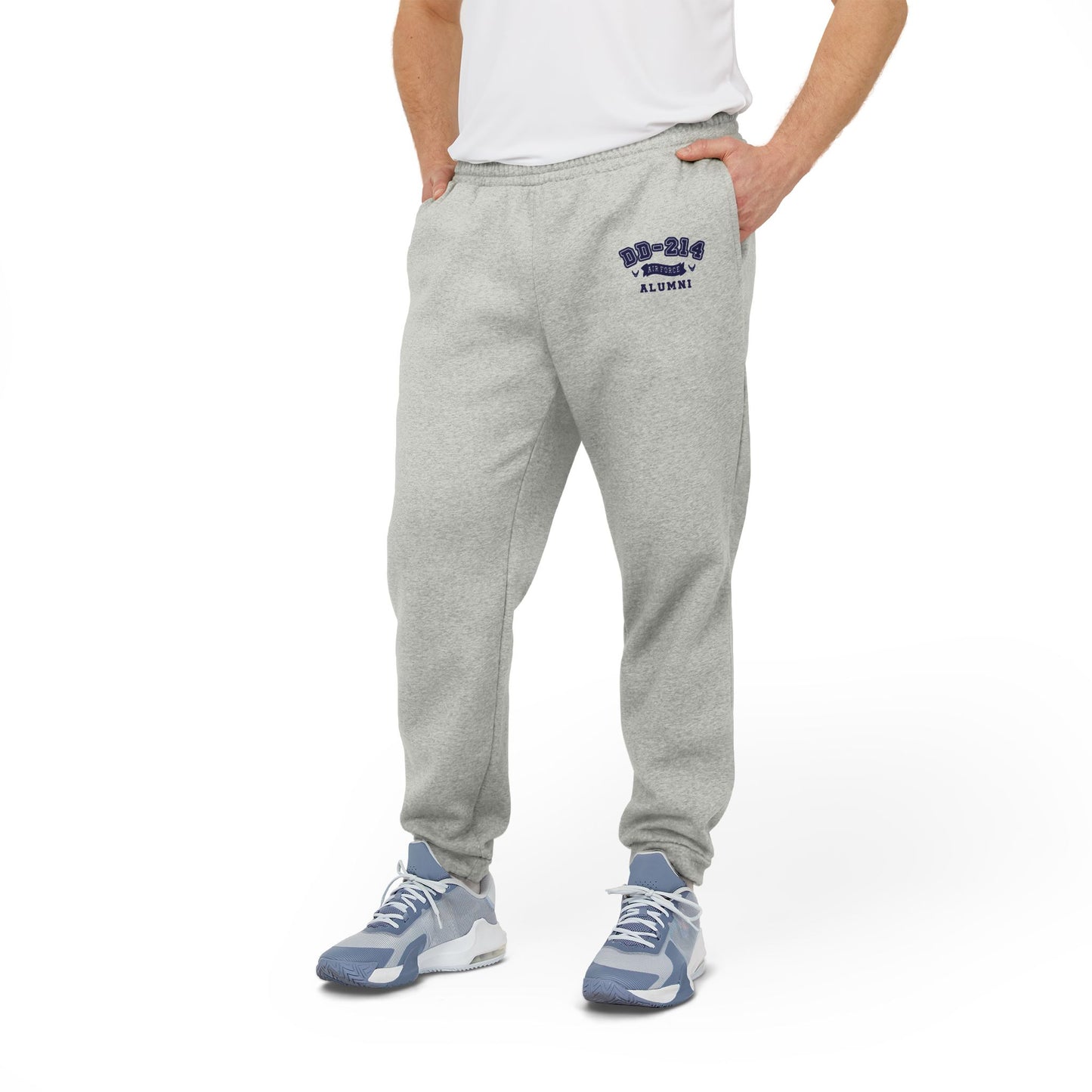 Retired DD-214 Adidas Unisex Fleece Joggers Grey