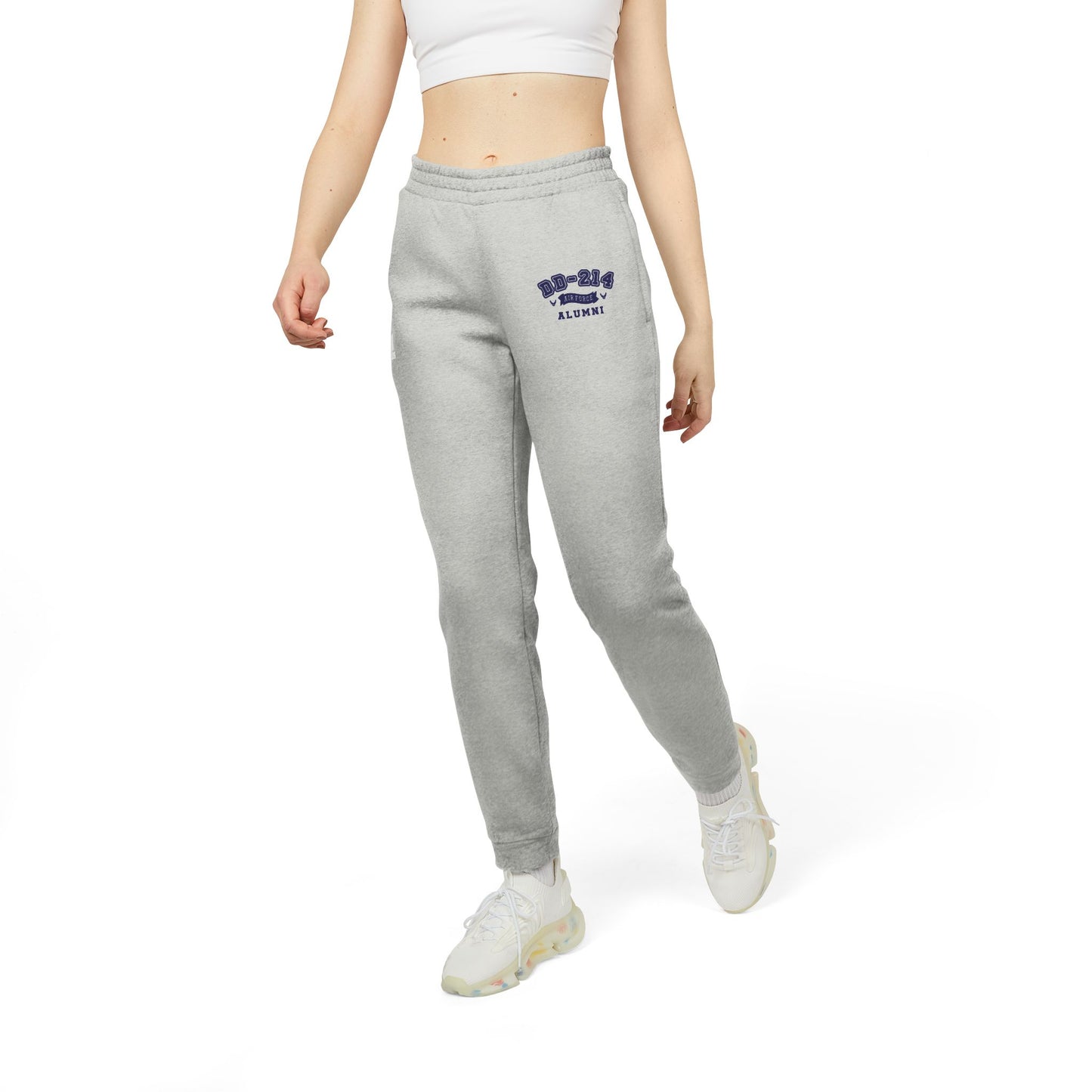 Retired DD-214 Adidas Unisex Fleece Joggers Grey