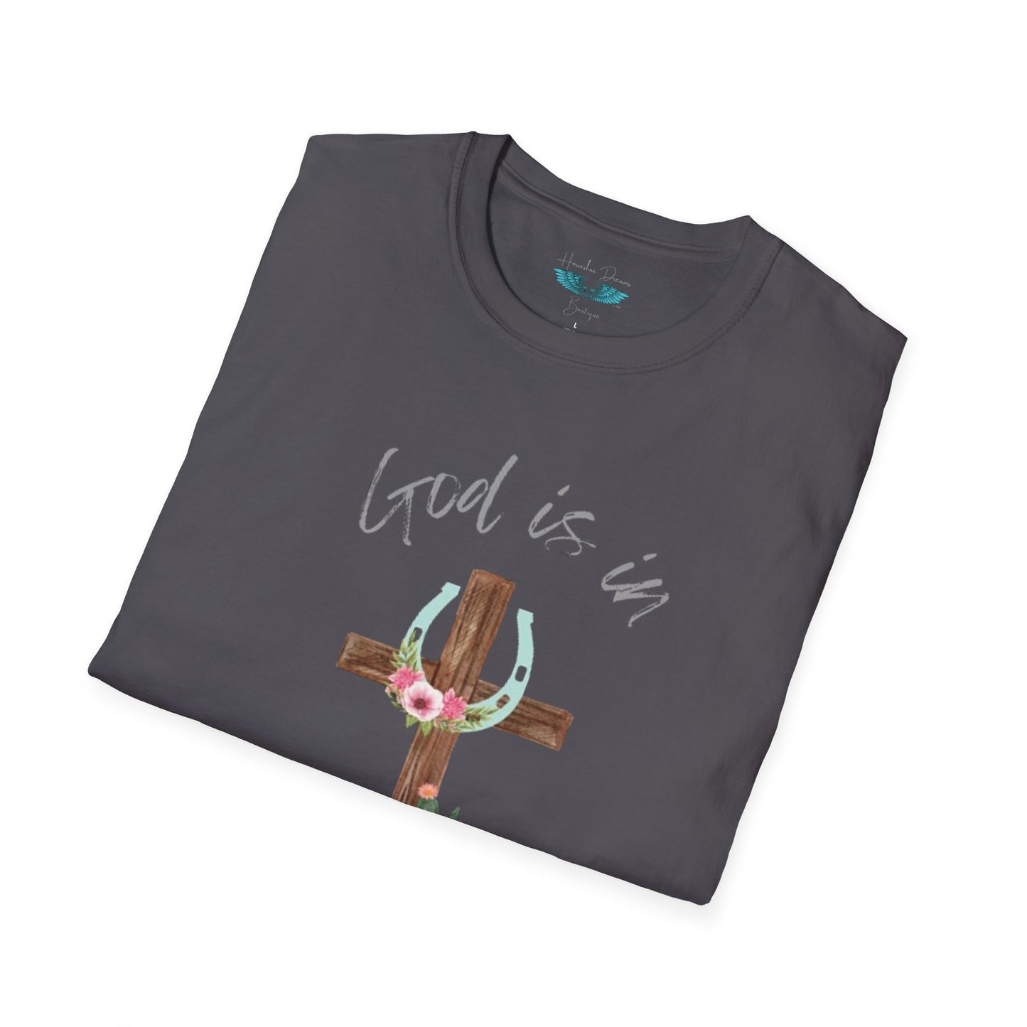 God Is In My Story Women's Unisex Softstyle Faith based Graphic T-Shirt