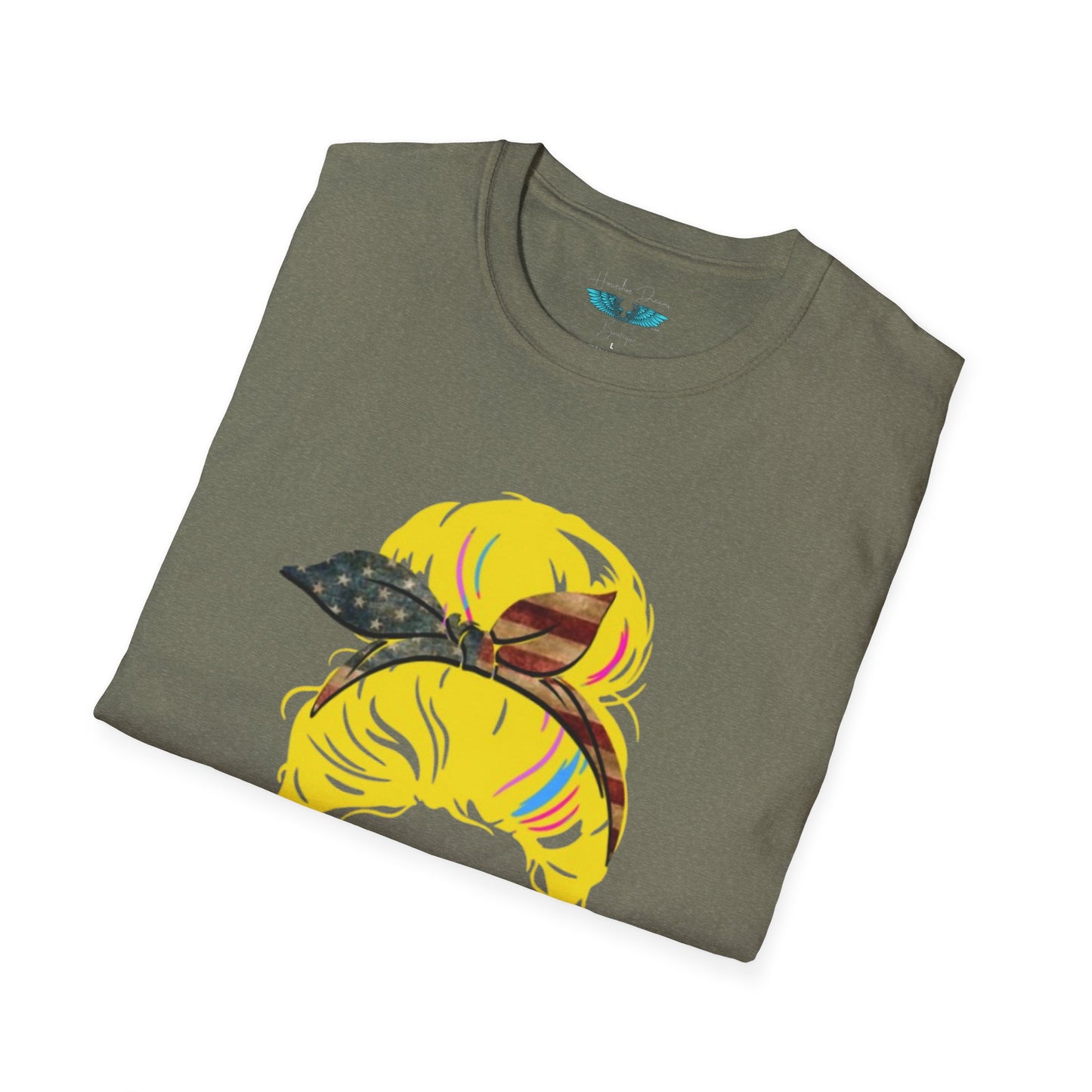Retiree Hair Don't Care - Military Airforce - Soft Style Women's Graphic Tee