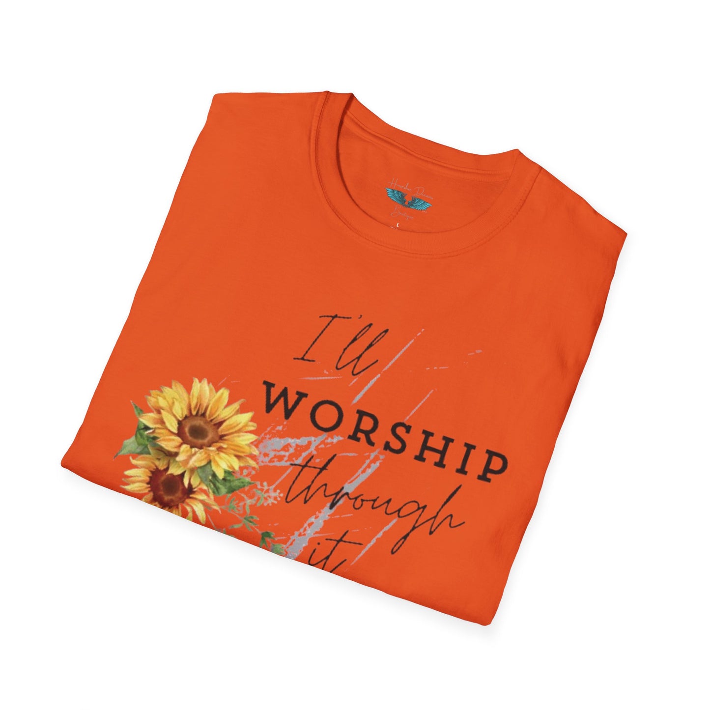 Worship Through It - soft style, unisex fit Women's Faith based graphic tee