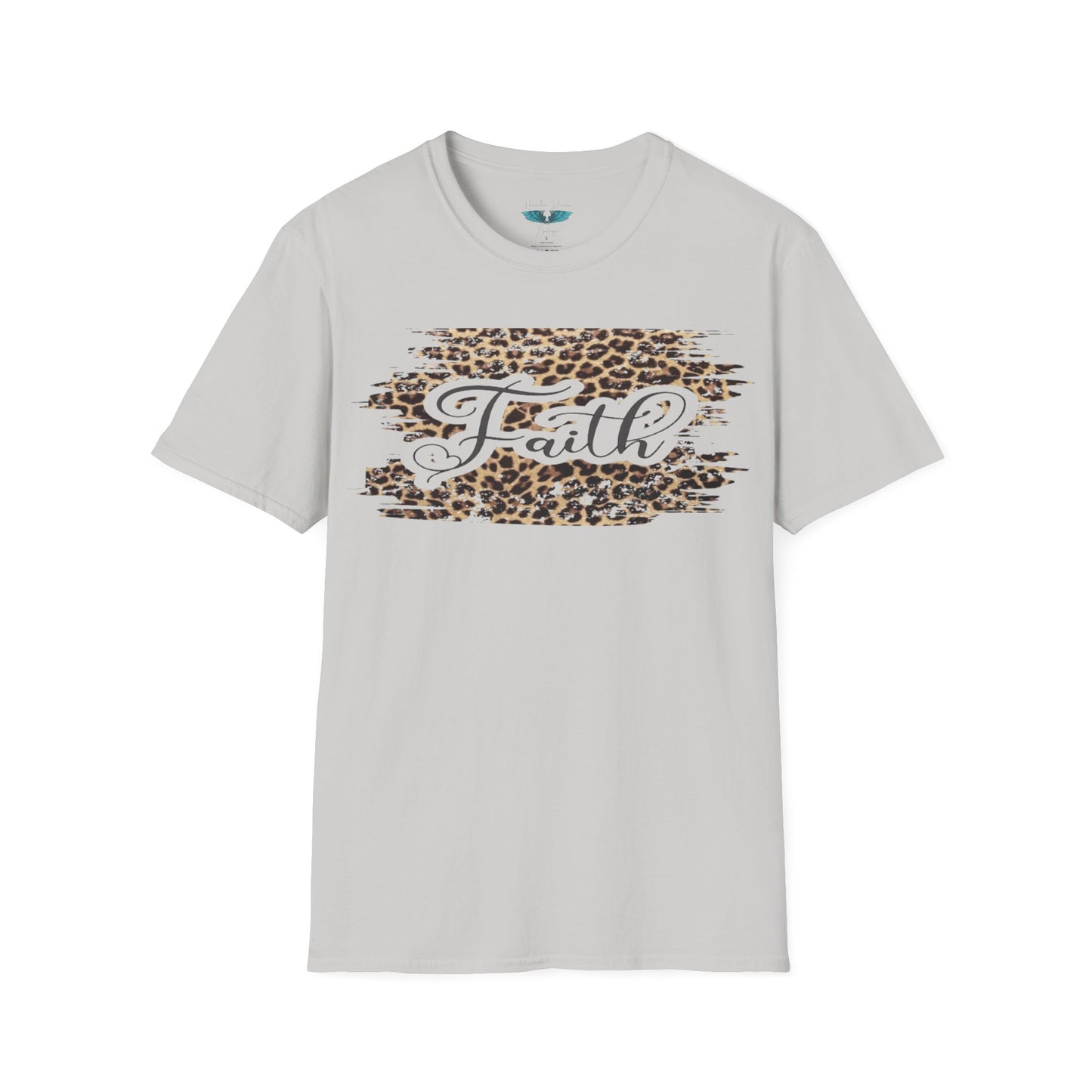 Faith Leopard Print Women's Faith Based Graphic Tees