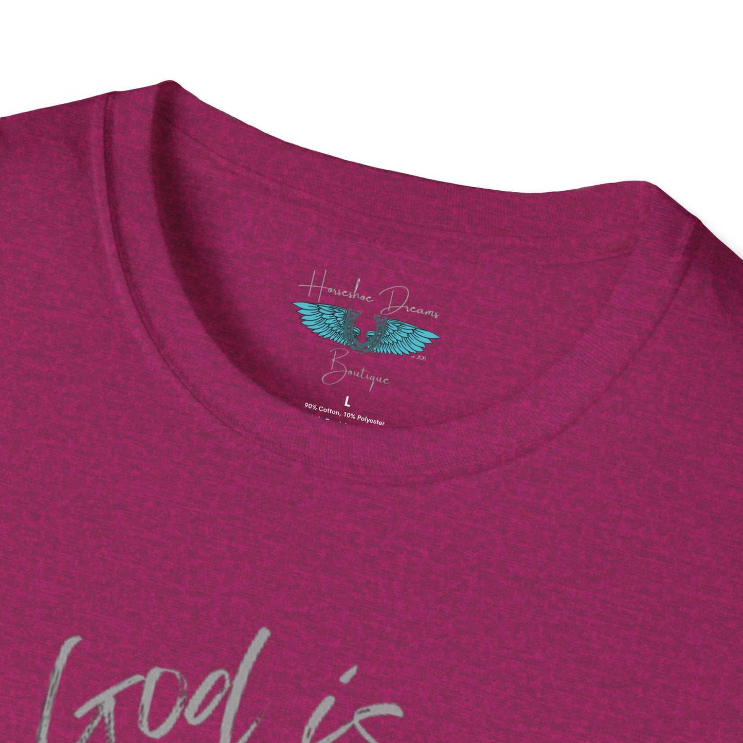 God Is In My Story Women's Unisex Softstyle Faith based Graphic T-Shirt