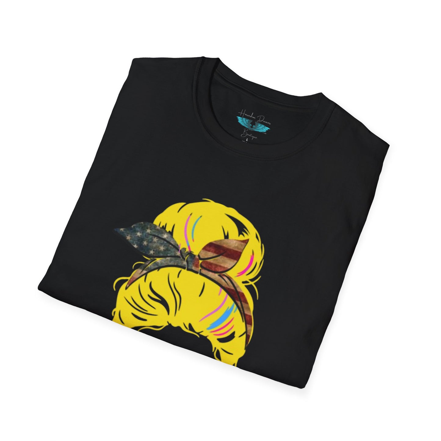Retiree Hair Don't Care - Military Airforce - Soft Style Women's Graphic Tee