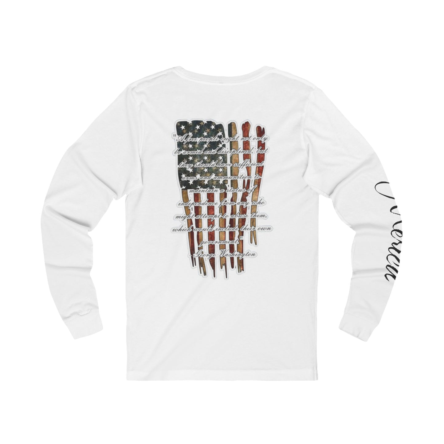 Texas/'Merica(black font) 2nd Amendment , Unisex Jersey Long Sleeve Tee