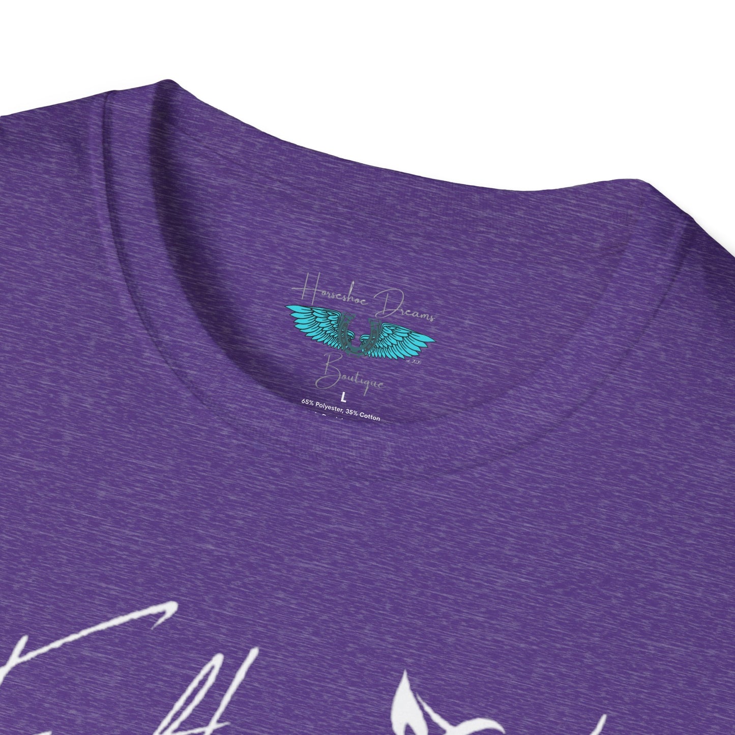 Faith and Horses in White Unisex Softstyle T-Shirt