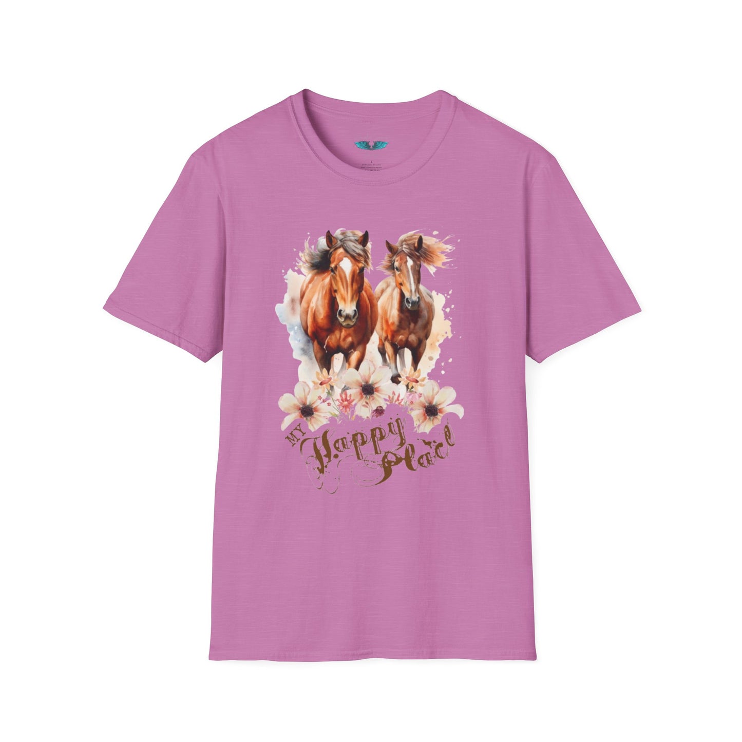 My Happy Place - Horses and Wildflowers Graphic Tee