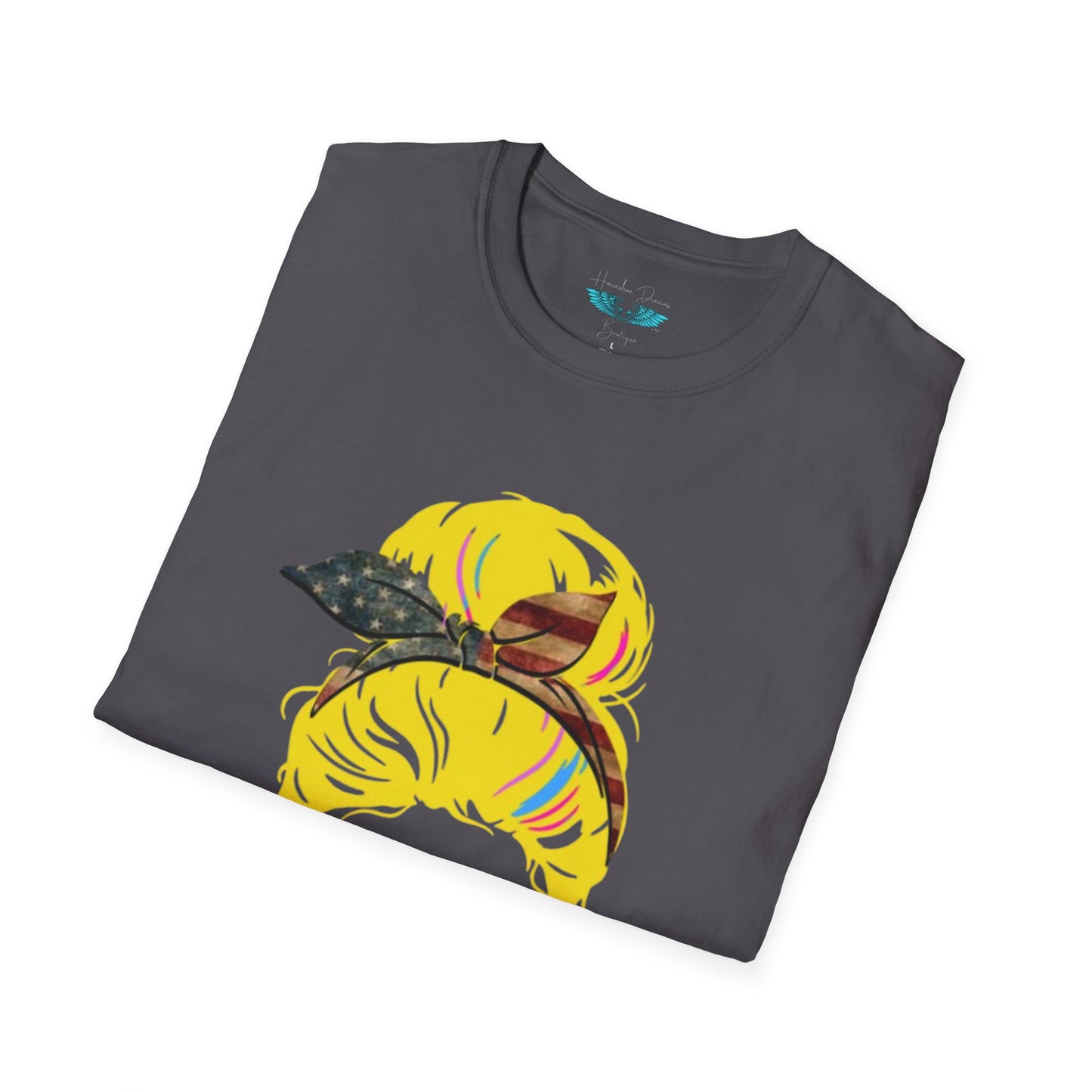 Retiree Hair Don't Care - Military Airforce - Soft Style Women's Graphic Tee