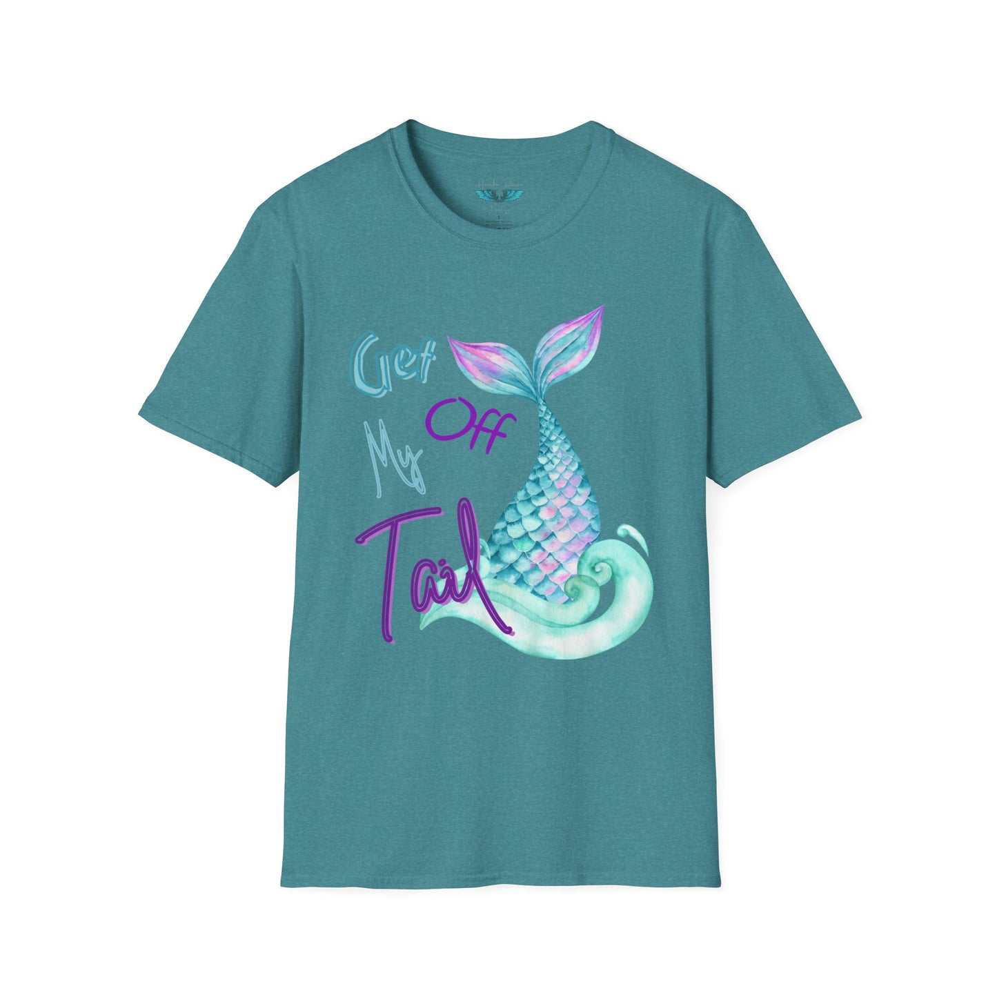 Get Off My Tail - Mermaid Tail Unisex Softstyle Graphic Tee