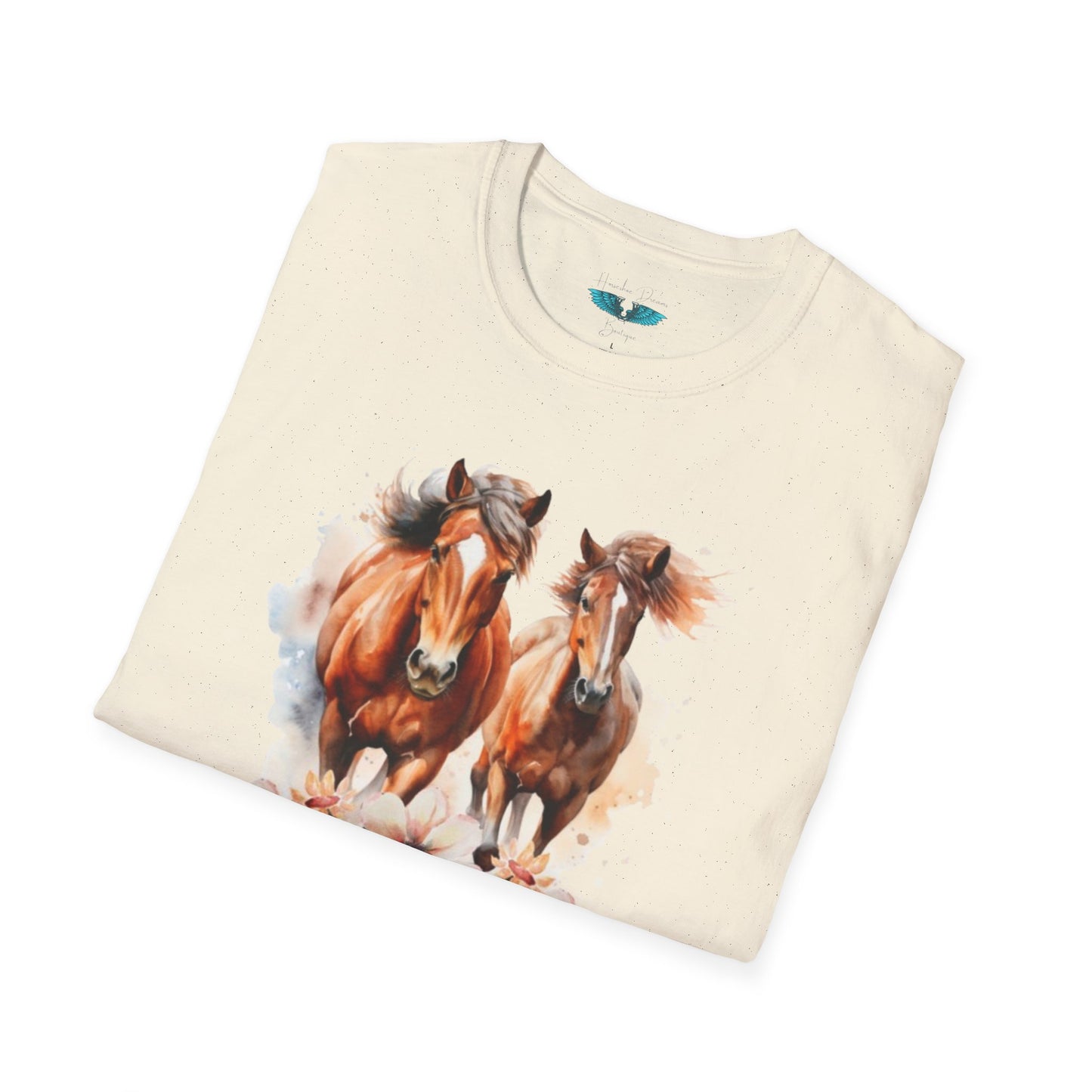 My Happy Place - Horses and Wildflowers Graphic Tee