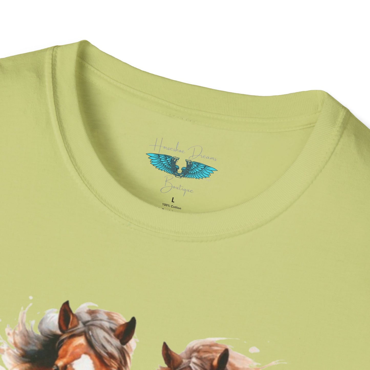 My Happy Place - Horses and Wildflowers Graphic Tee