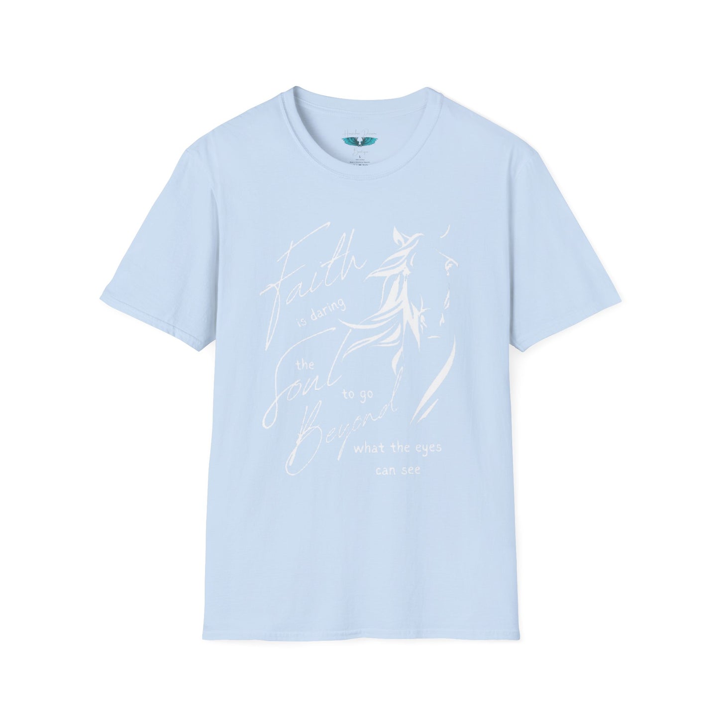 Faith and Horses in White Unisex Softstyle T-Shirt