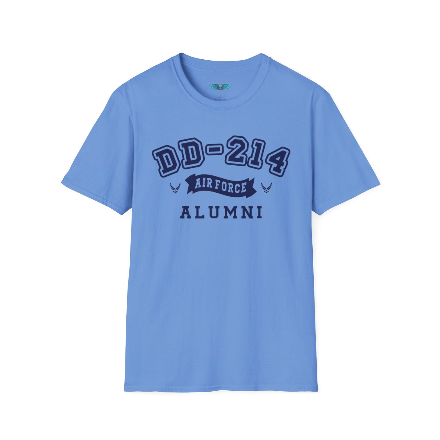 Air Force Alumni Women's Soft Style T-Shirt Letters in Navy