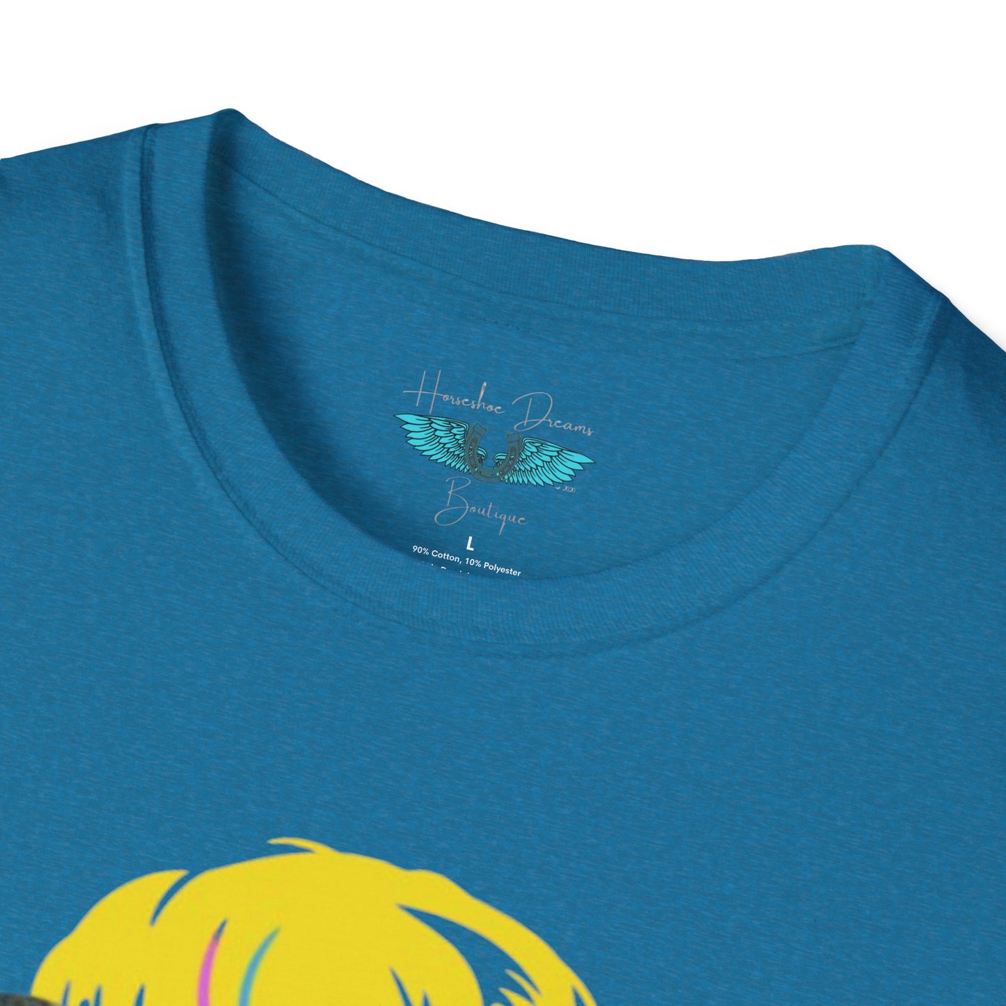 Retiree Hair Don't Care - Military Airforce - Women Soft Style Graphic Tee