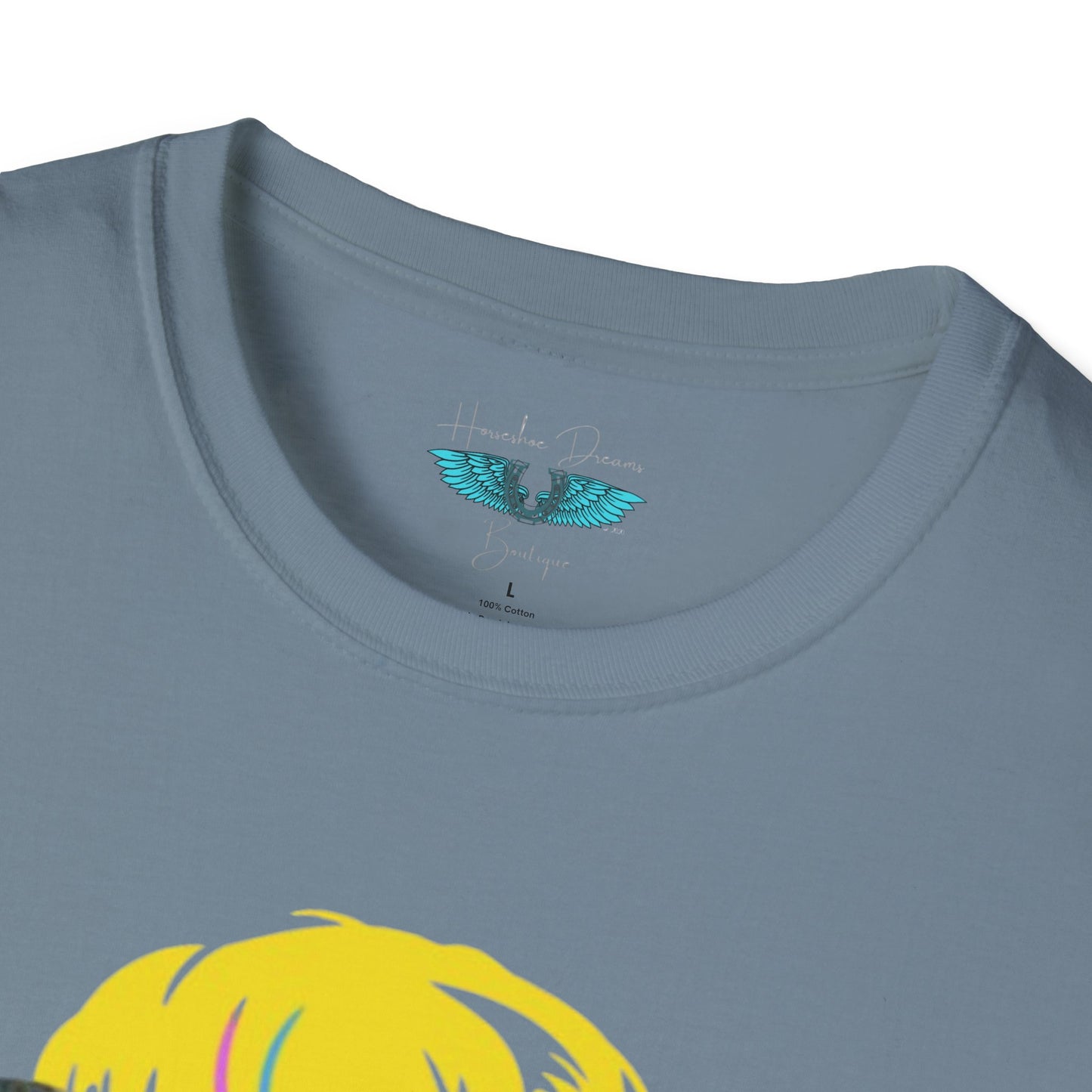 Retiree Hair Don't Care - Military Airforce - Women Soft Style Graphic Tee