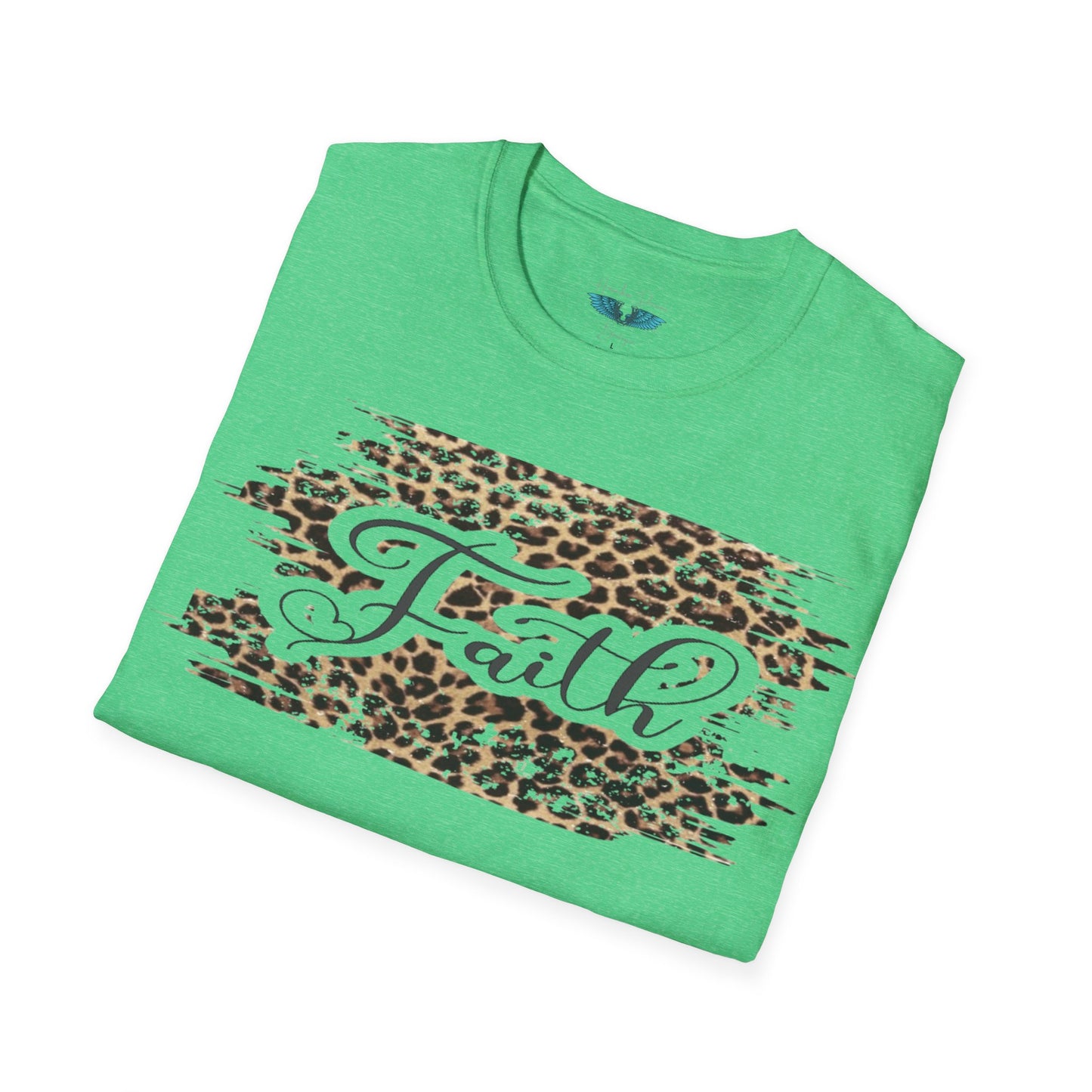 Faith Leopard Print Women's Faith Based Graphic Tees