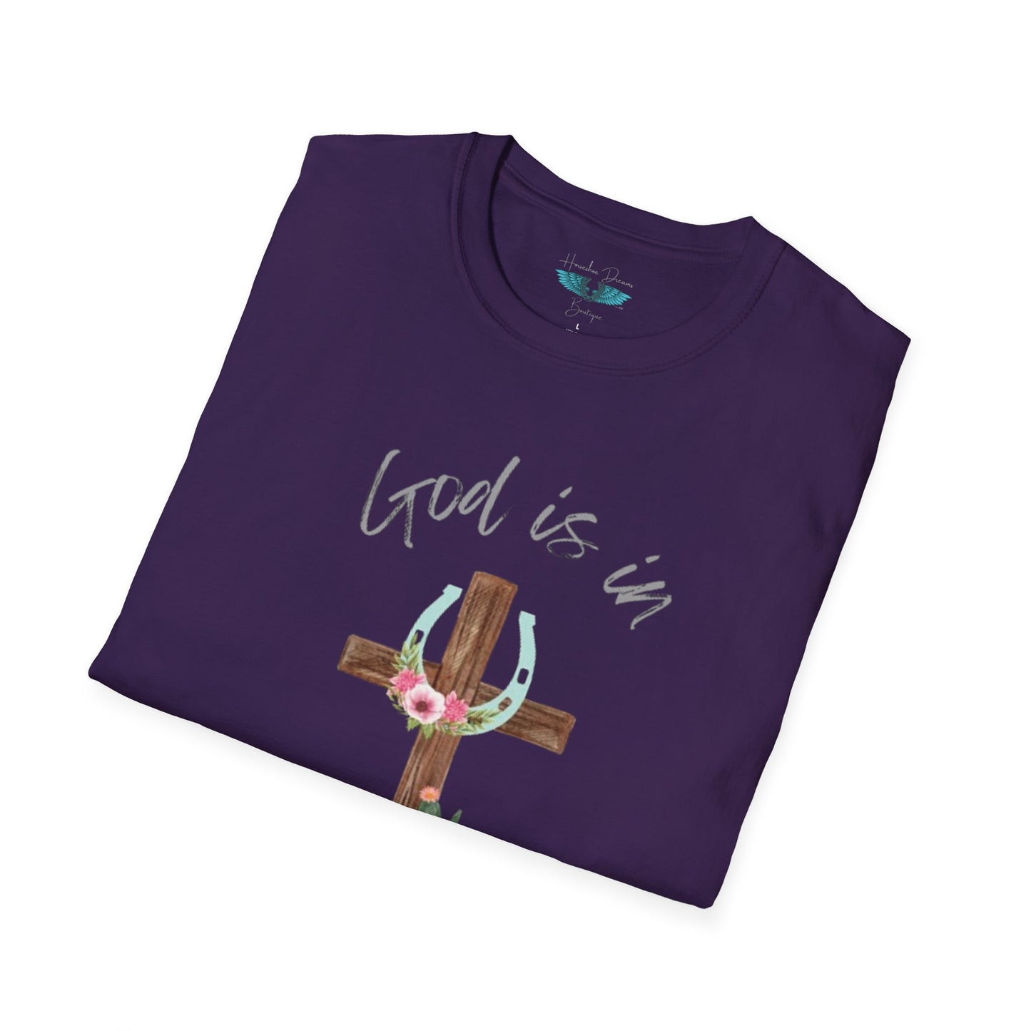 God Is In My Story Women's Unisex Softstyle Faith based Graphic T-Shirt