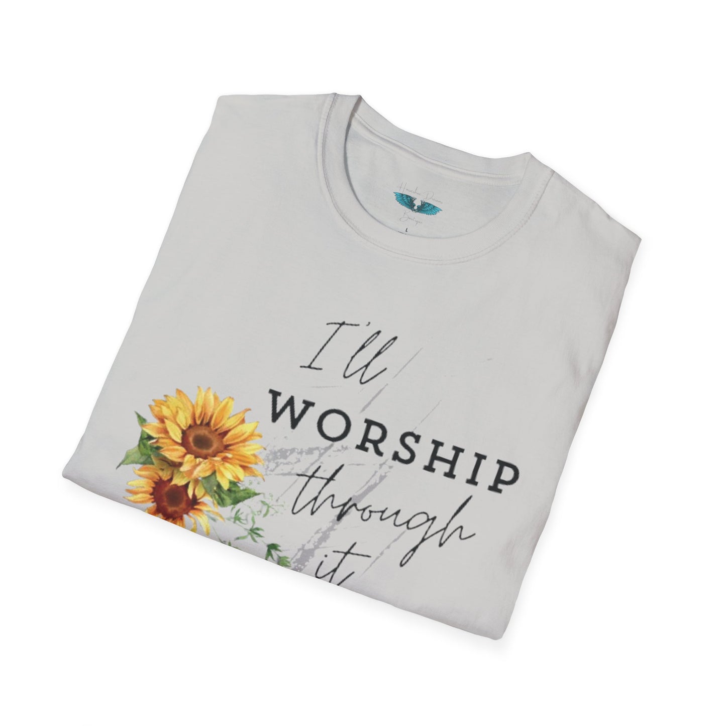 Worship Through It - soft style, unisex fit Women's Faith based graphic tee