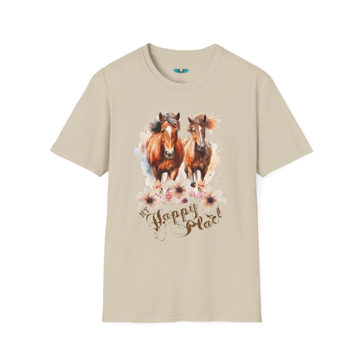 My Happy Place - Horses and Wildflowers Graphic Tee