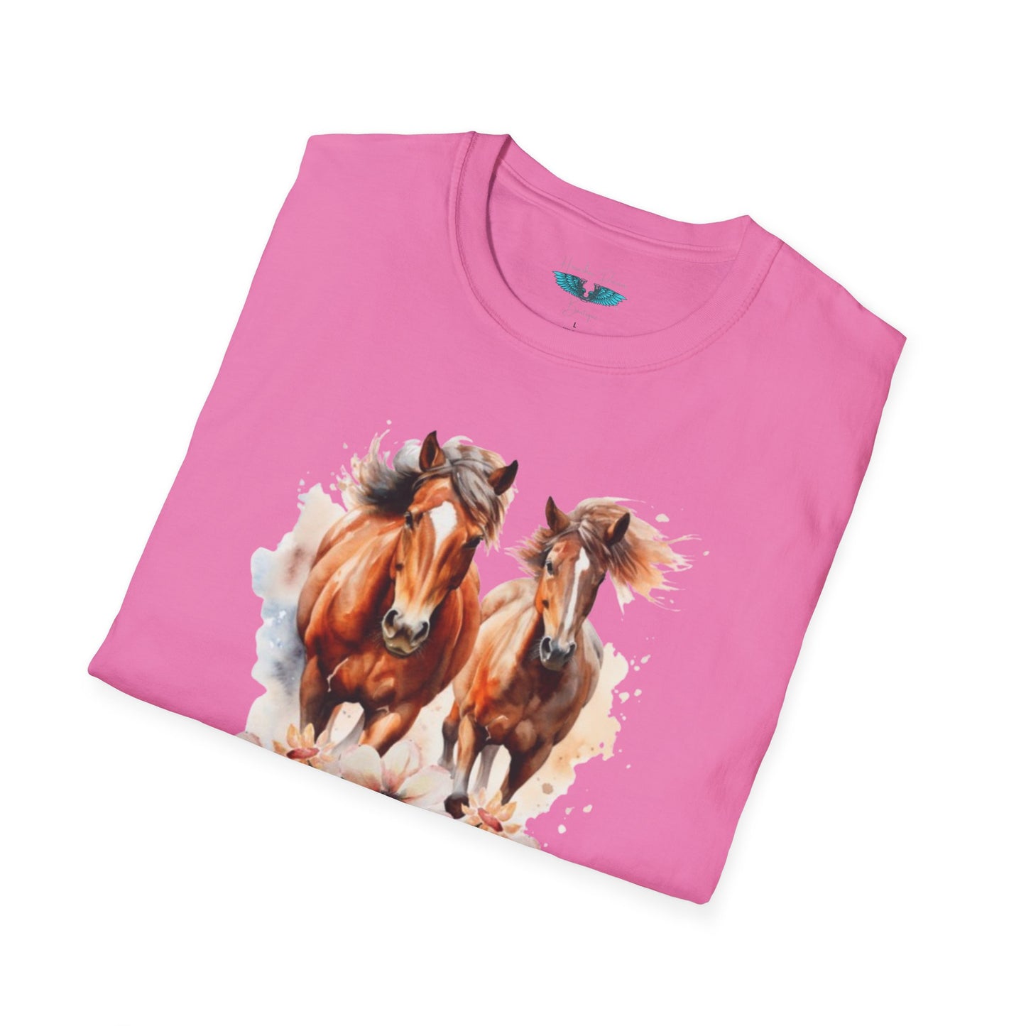My Happy Place - Horses and Wildflowers Graphic Tee