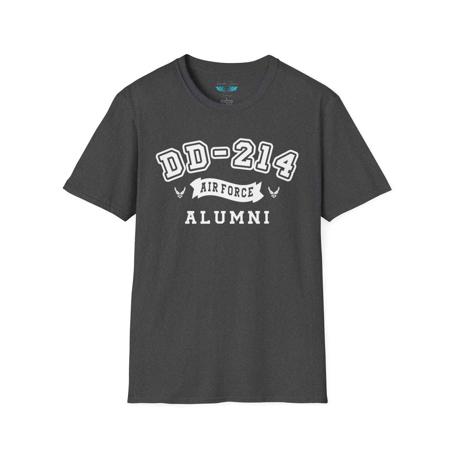 Airforce Alumni Women's Softstyle T-Shirt - Retired Graphic Tee White Text