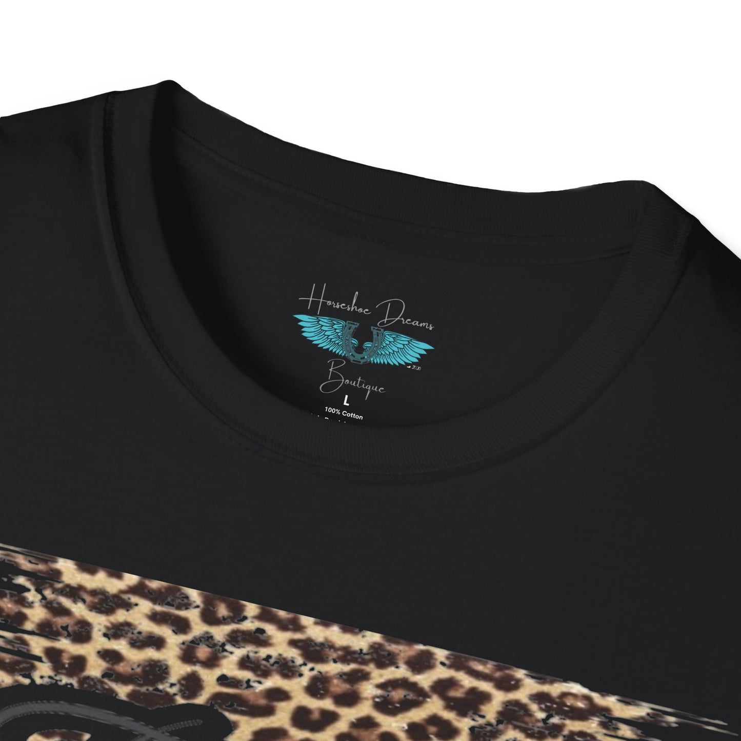 Faith Leopard Print Women's Faith Based Graphic Tees