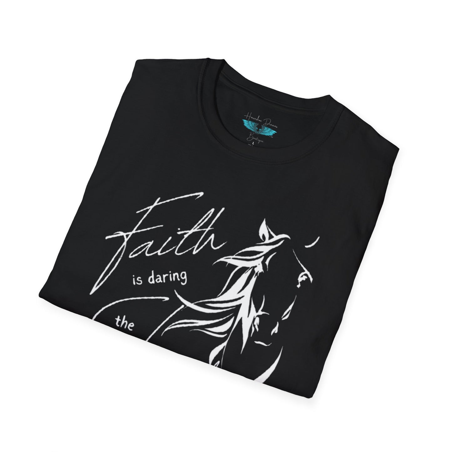 Faith and Horses in White Unisex Softstyle T-Shirt