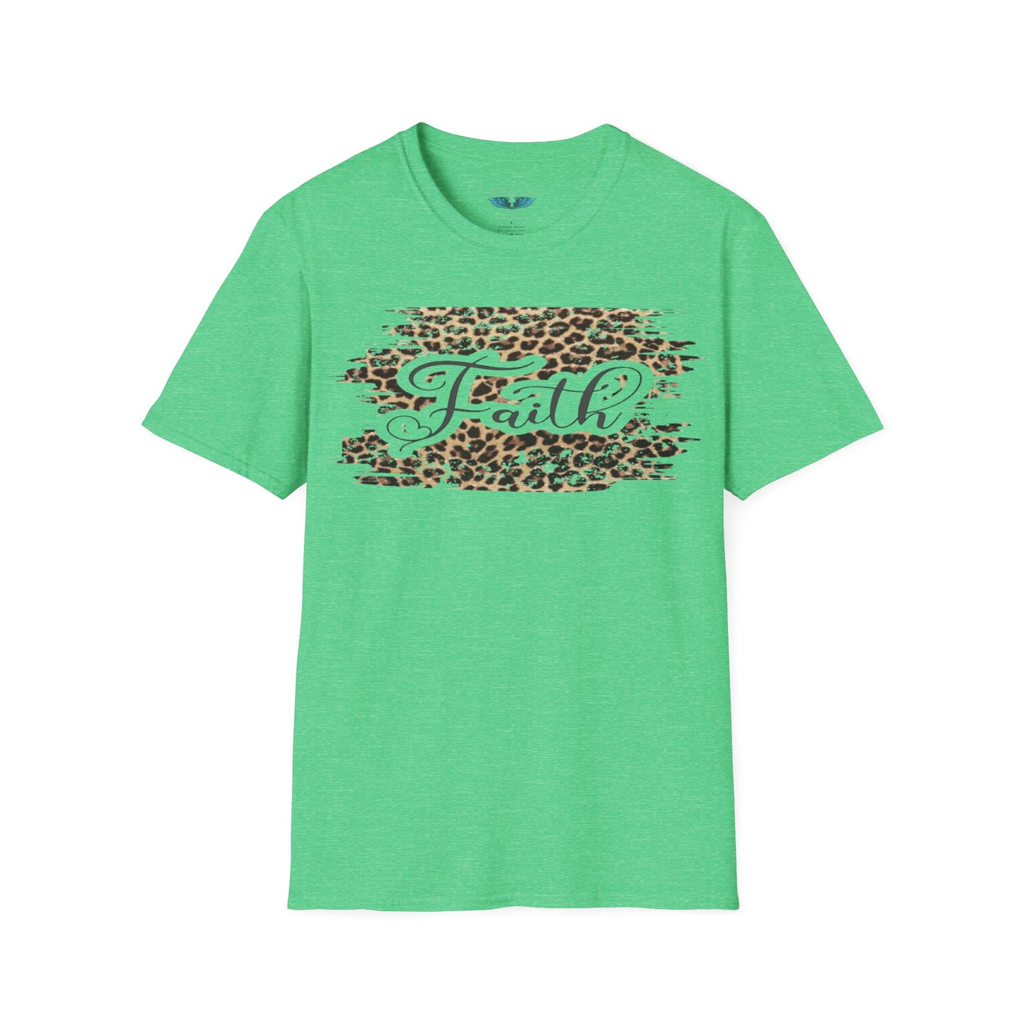 Faith Leopard Print Women's Faith Based Graphic Tees