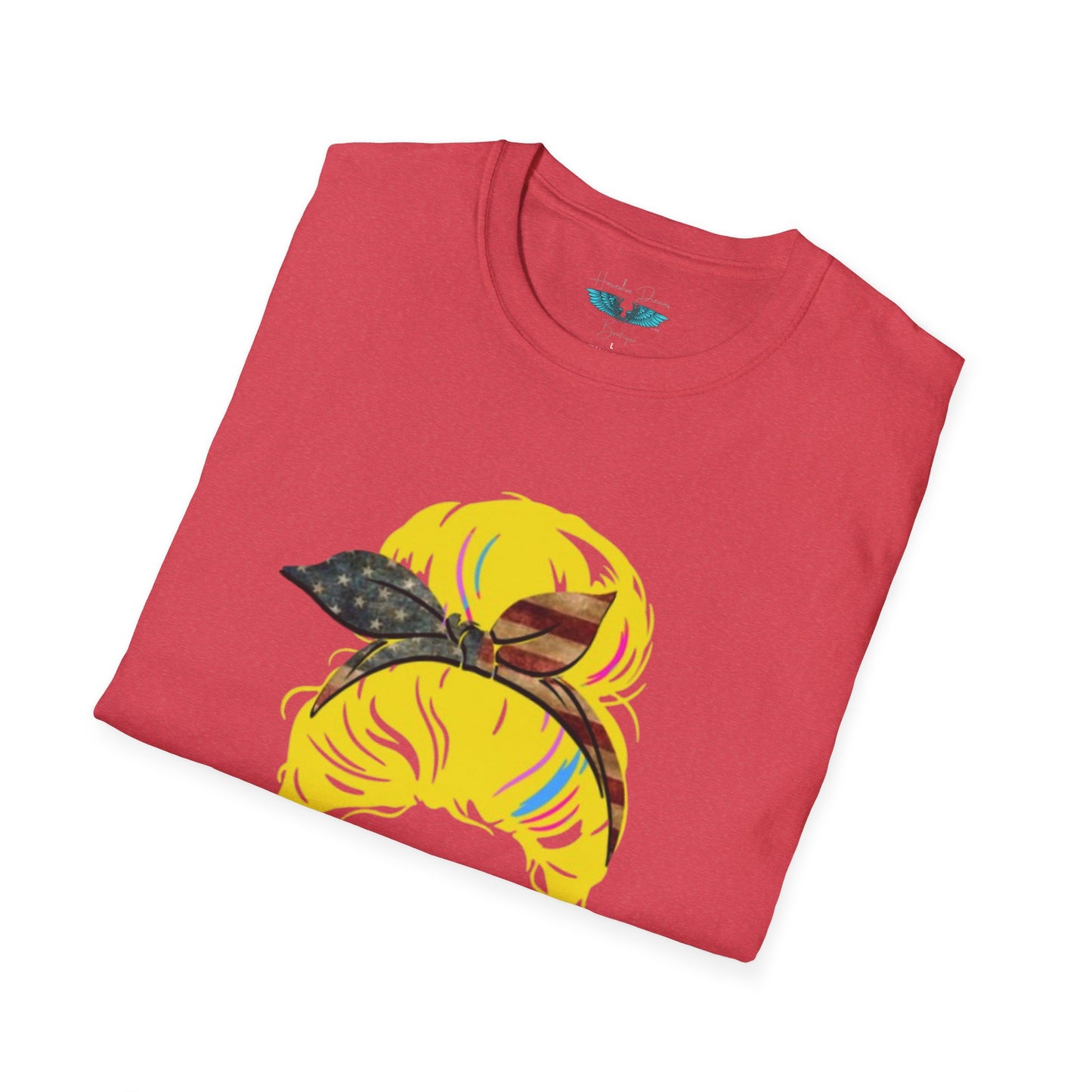 Retiree Hair Don't Care - Military Airforce - Soft Style Women's Graphic Tee