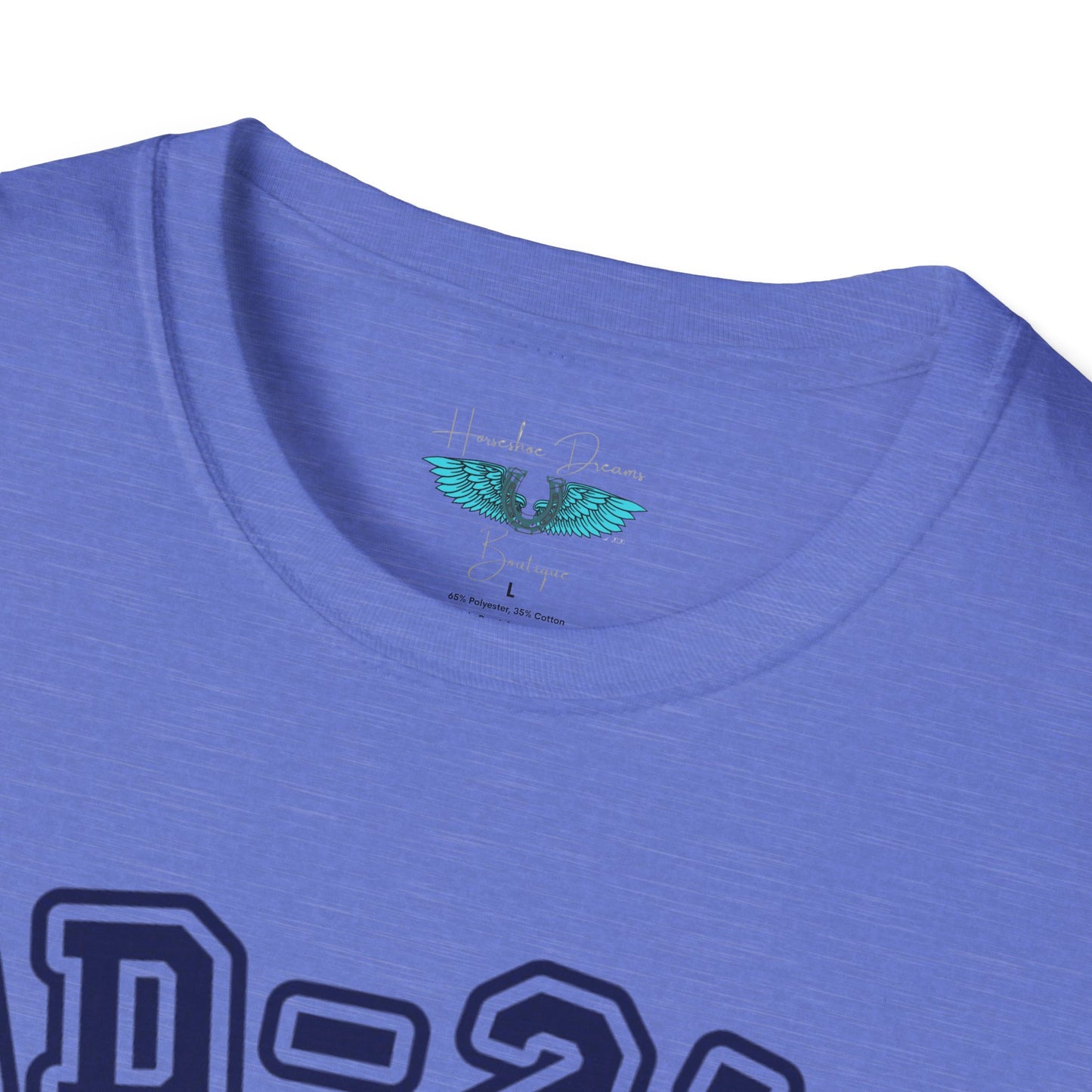 Air Force Alumni Women's Soft Style T-Shirt Letters in Navy