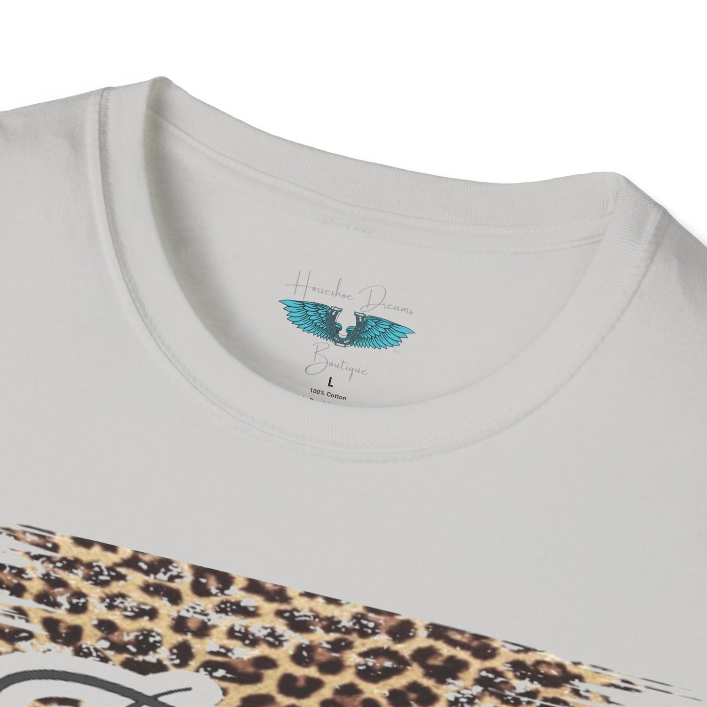 Faith Leopard Print Women's Faith Based Graphic Tees