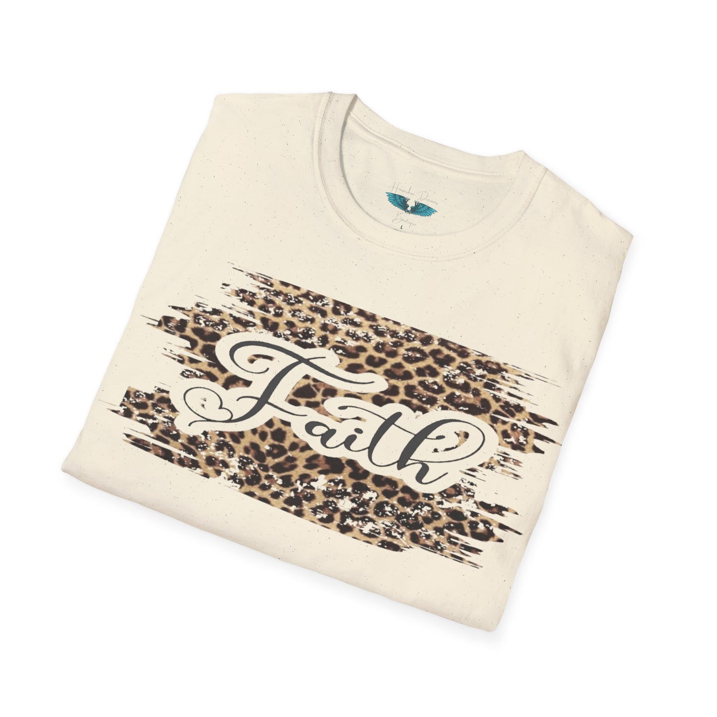 Faith Leopard Print Women's Faith Based Graphic Tees