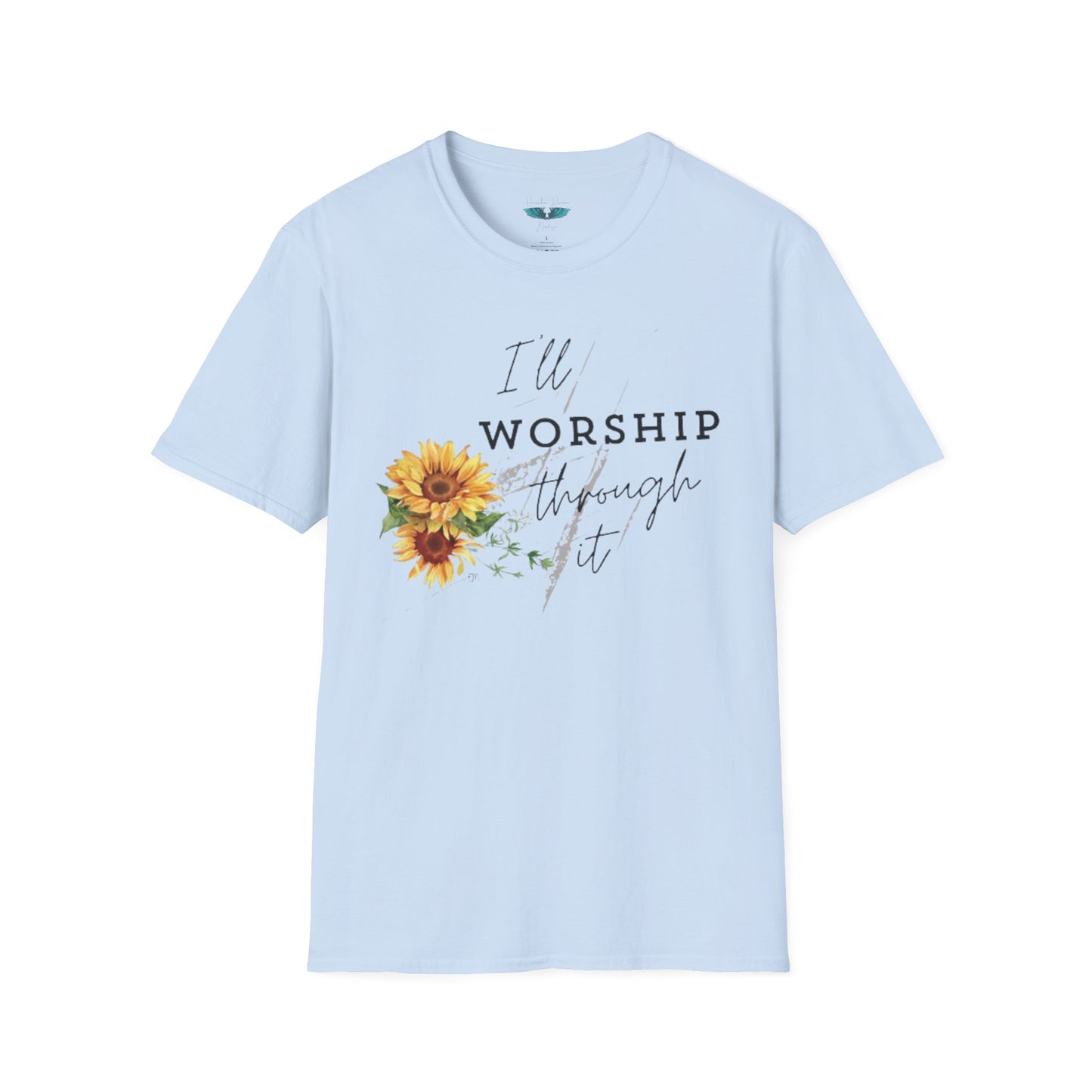 Worship Through It - soft style, unisex fit Women's Faith based graphic tee