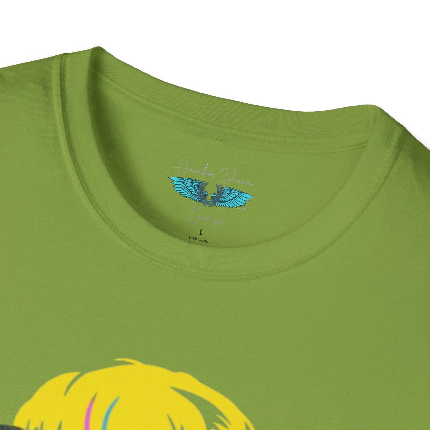 Retiree Hair Don't Care - Military Airforce - Women Soft Style Graphic Tee