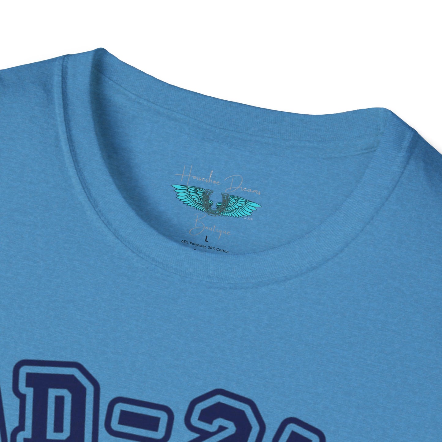 Air Force Alumni Women's Soft Style T-Shirt Letters in Navy