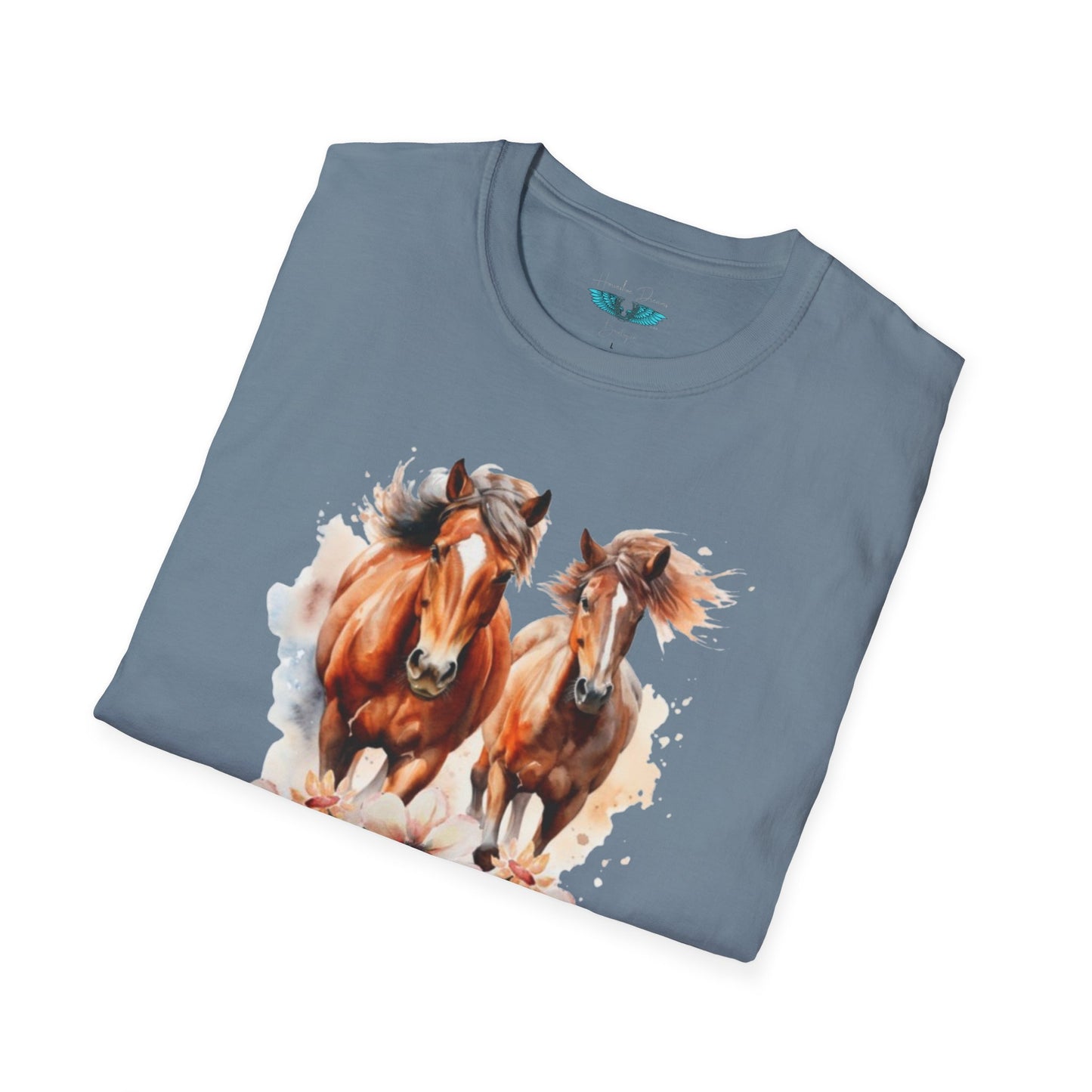 My Happy Place - Horses and Wildflowers Graphic Tee
