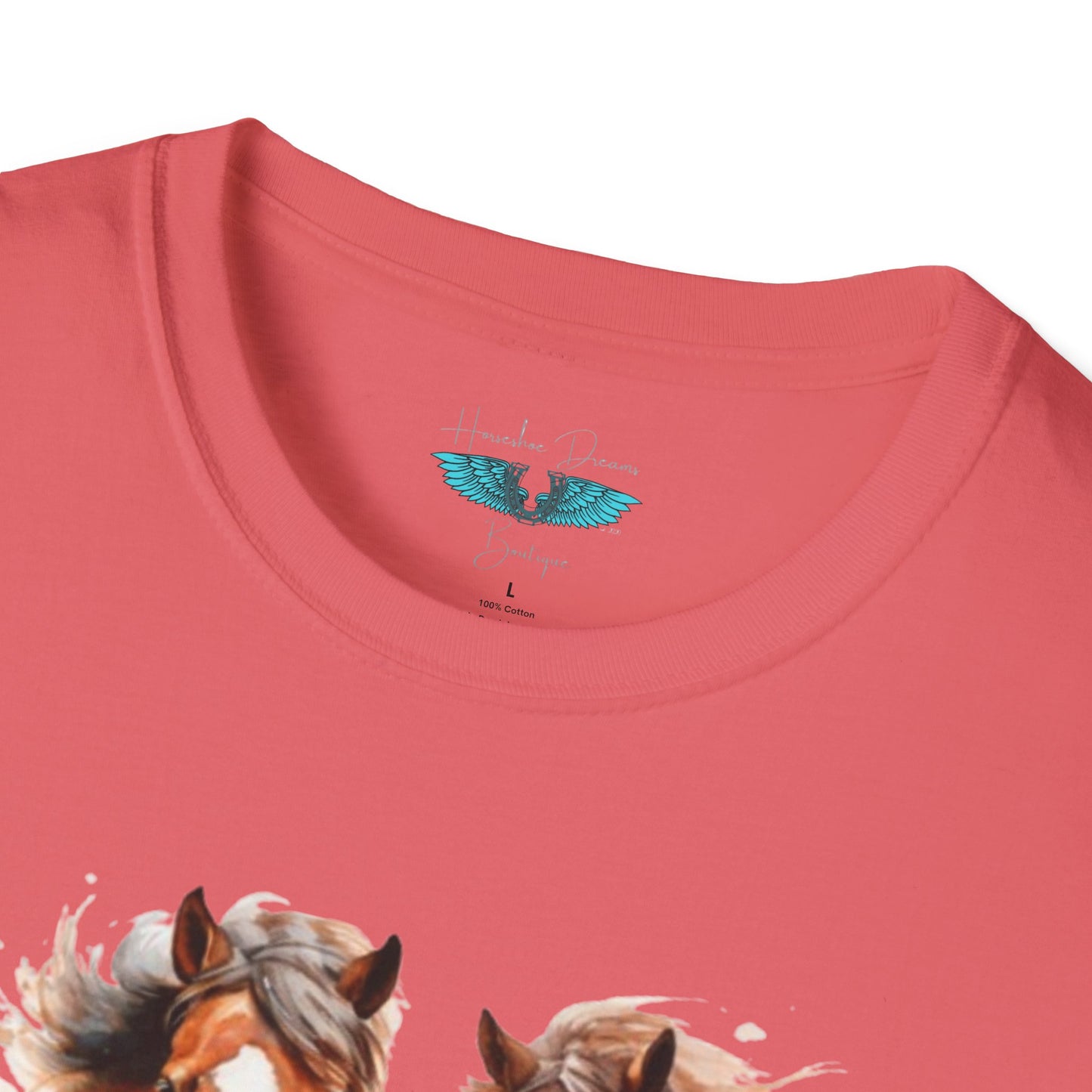 My Happy Place - Horses and Wildflowers Graphic Tee