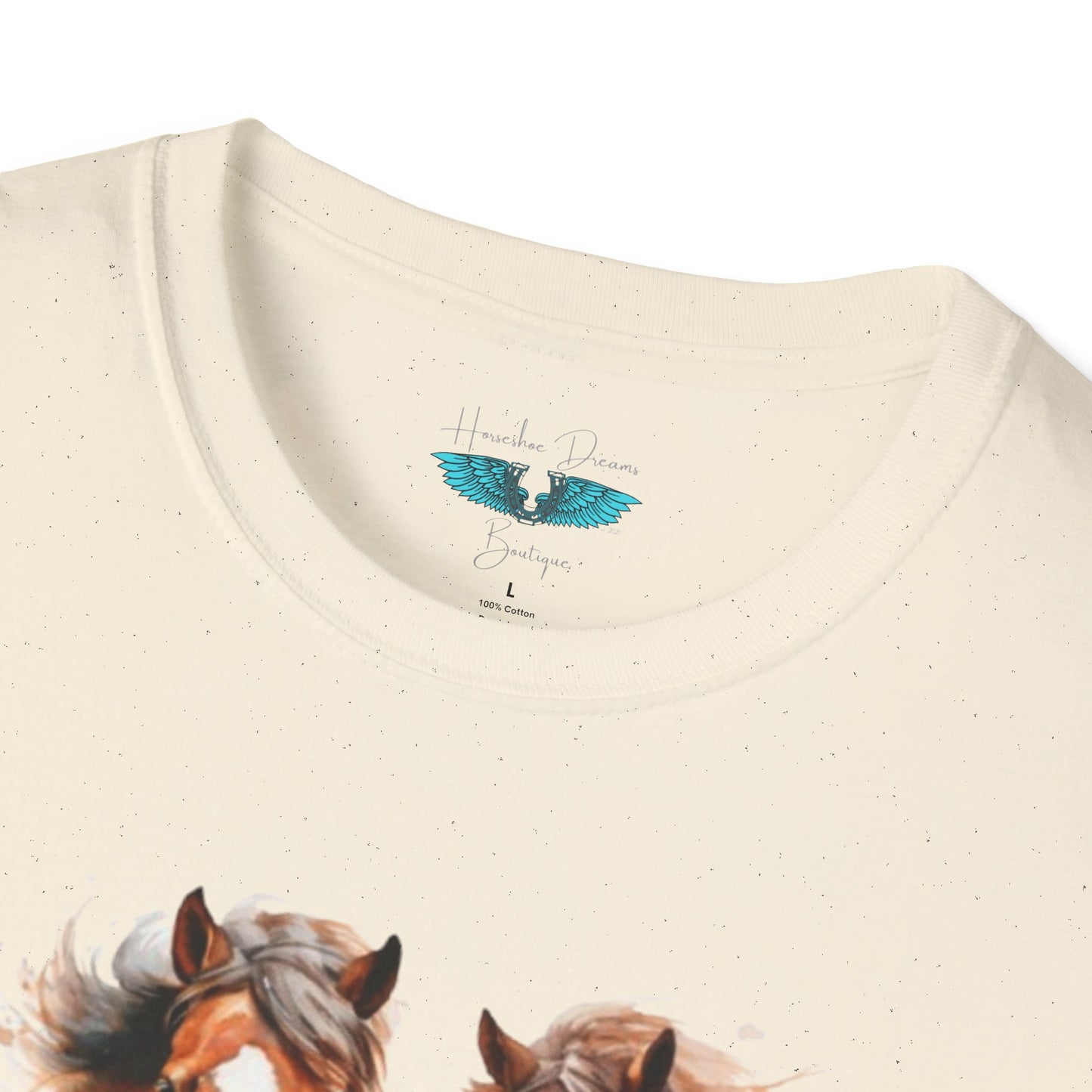 My Happy Place - Horses and Wildflowers Graphic Tee