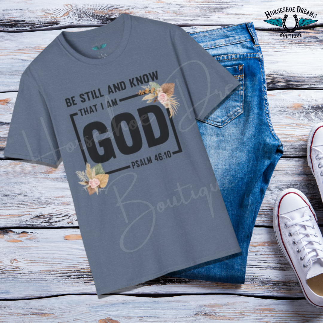 Psalm 46:10 Women's Faith Based Graphic Tees
