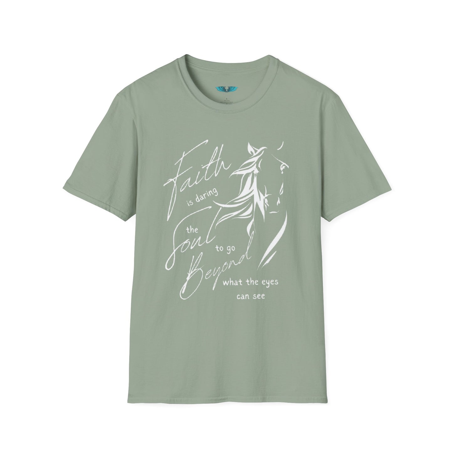Faith and Horses in White Unisex Softstyle T-Shirt