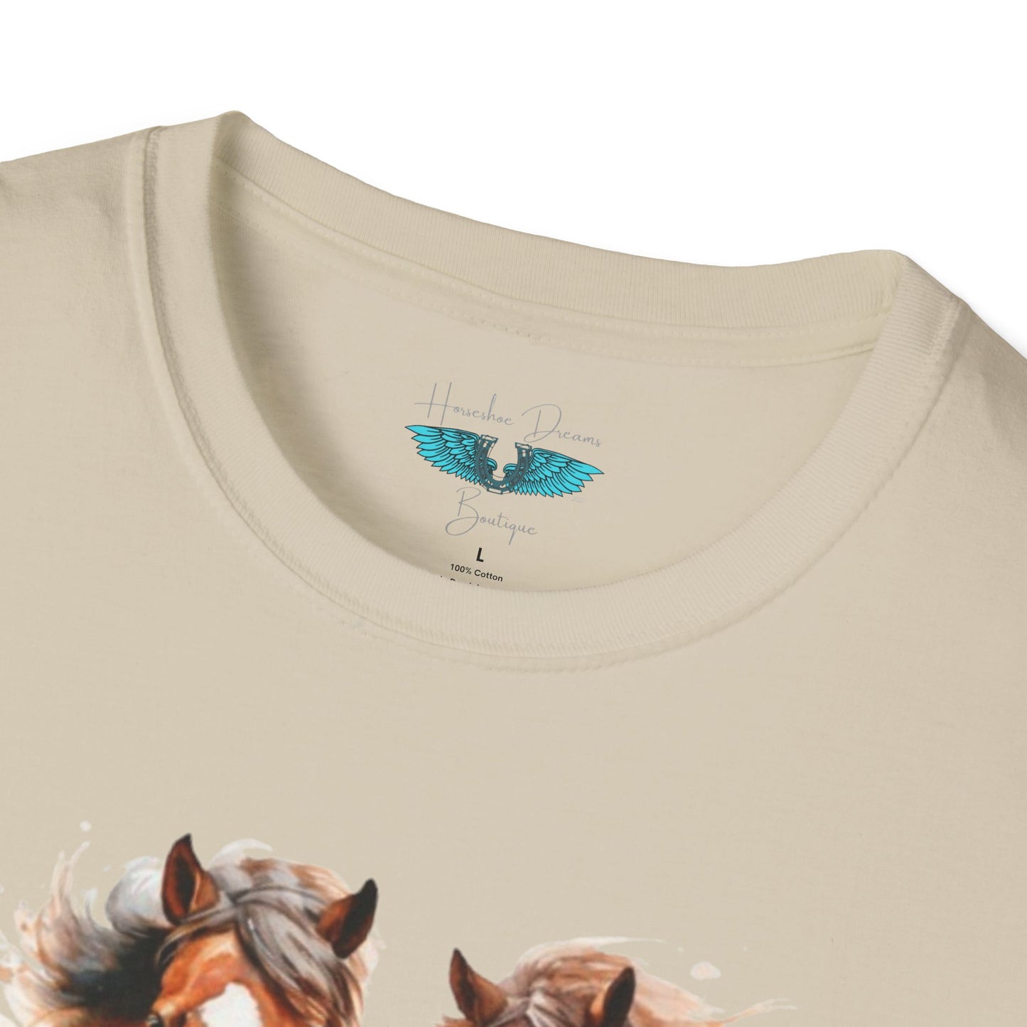 My Happy Place - Horses and Wildflowers Graphic Tee
