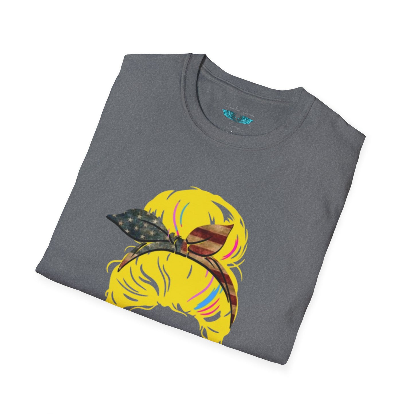 Retiree Hair Don't Care - Military Airforce - Soft Style Women's Graphic Tee