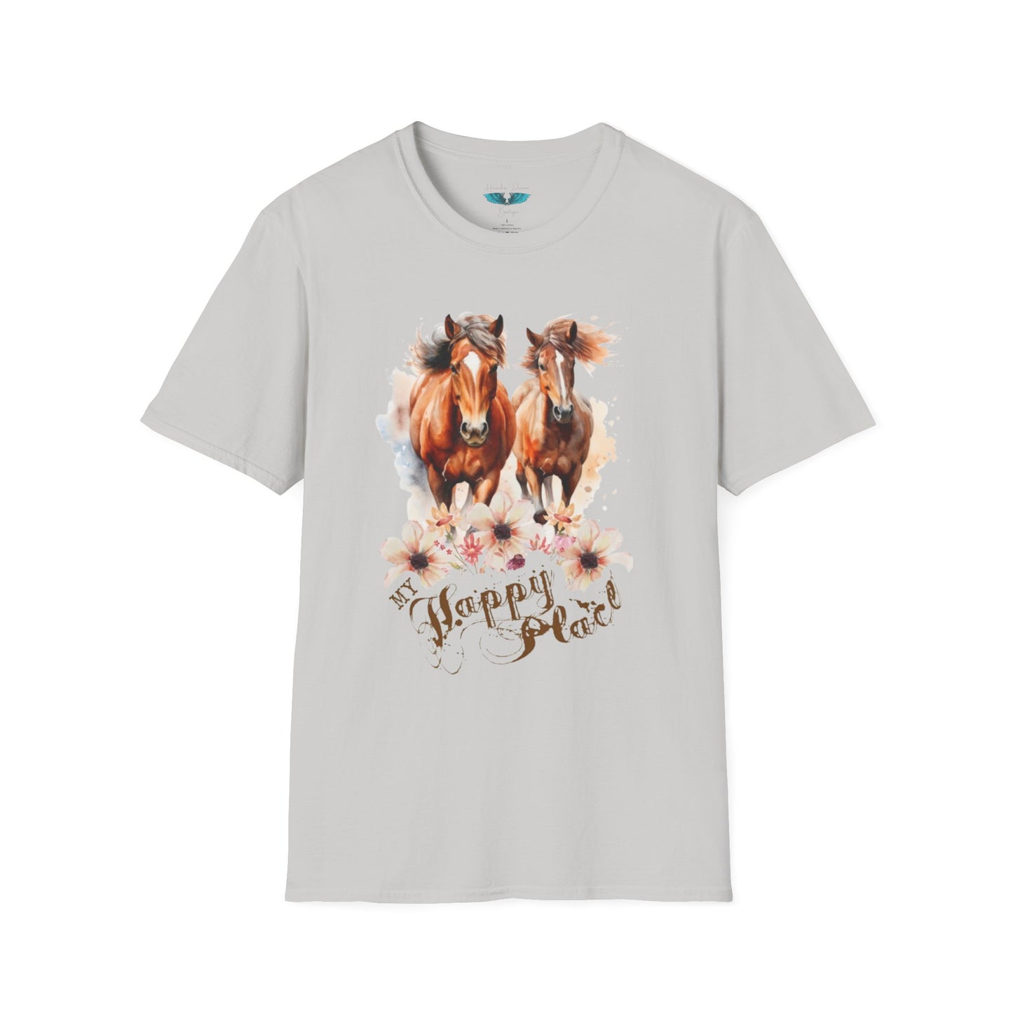 My Happy Place - Horses and Wildflowers Graphic Tee