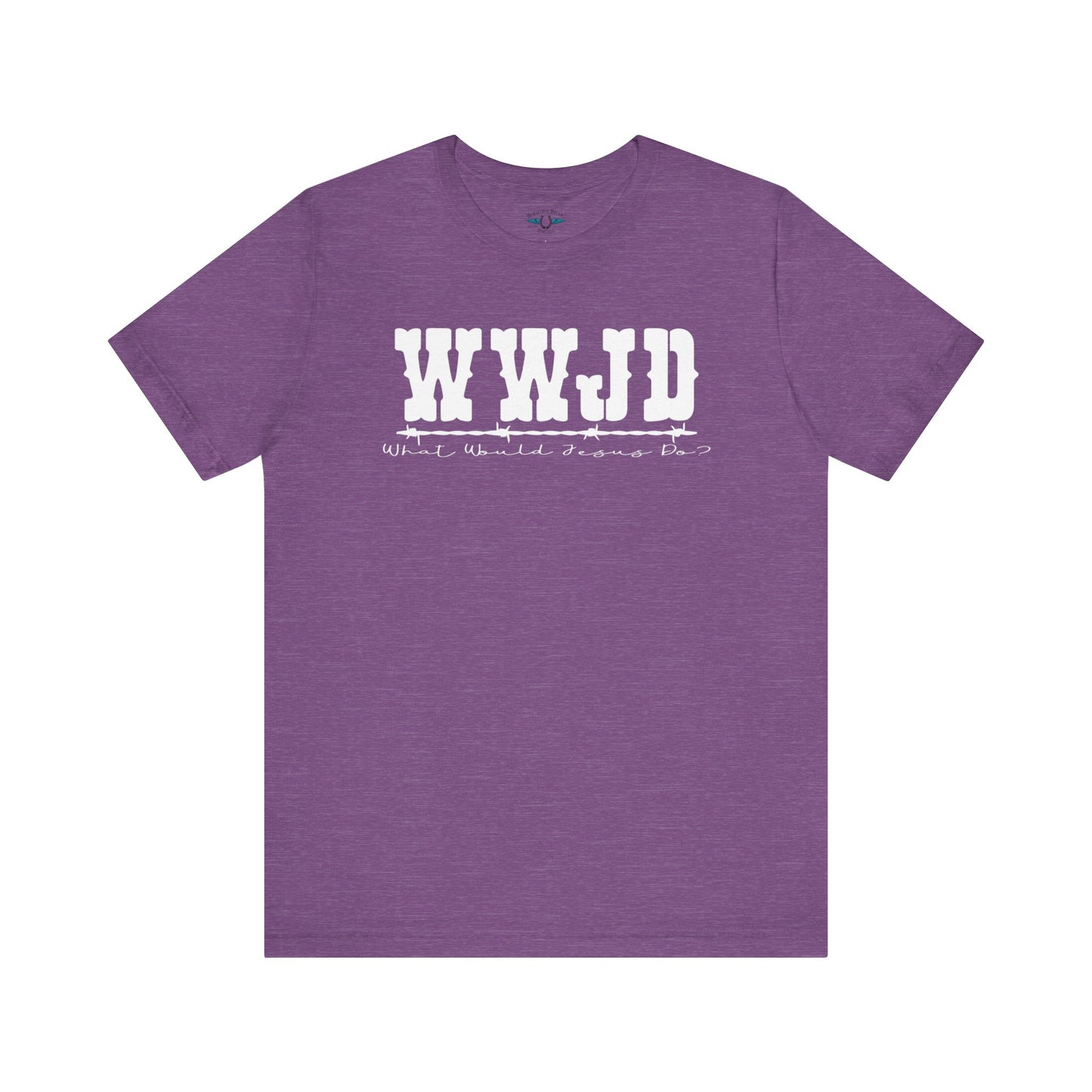 WWJD Inspirational Unisex Tee, Christian T-Shirt, Motivational Gift, Casual Wear, Faith-Based Apparel