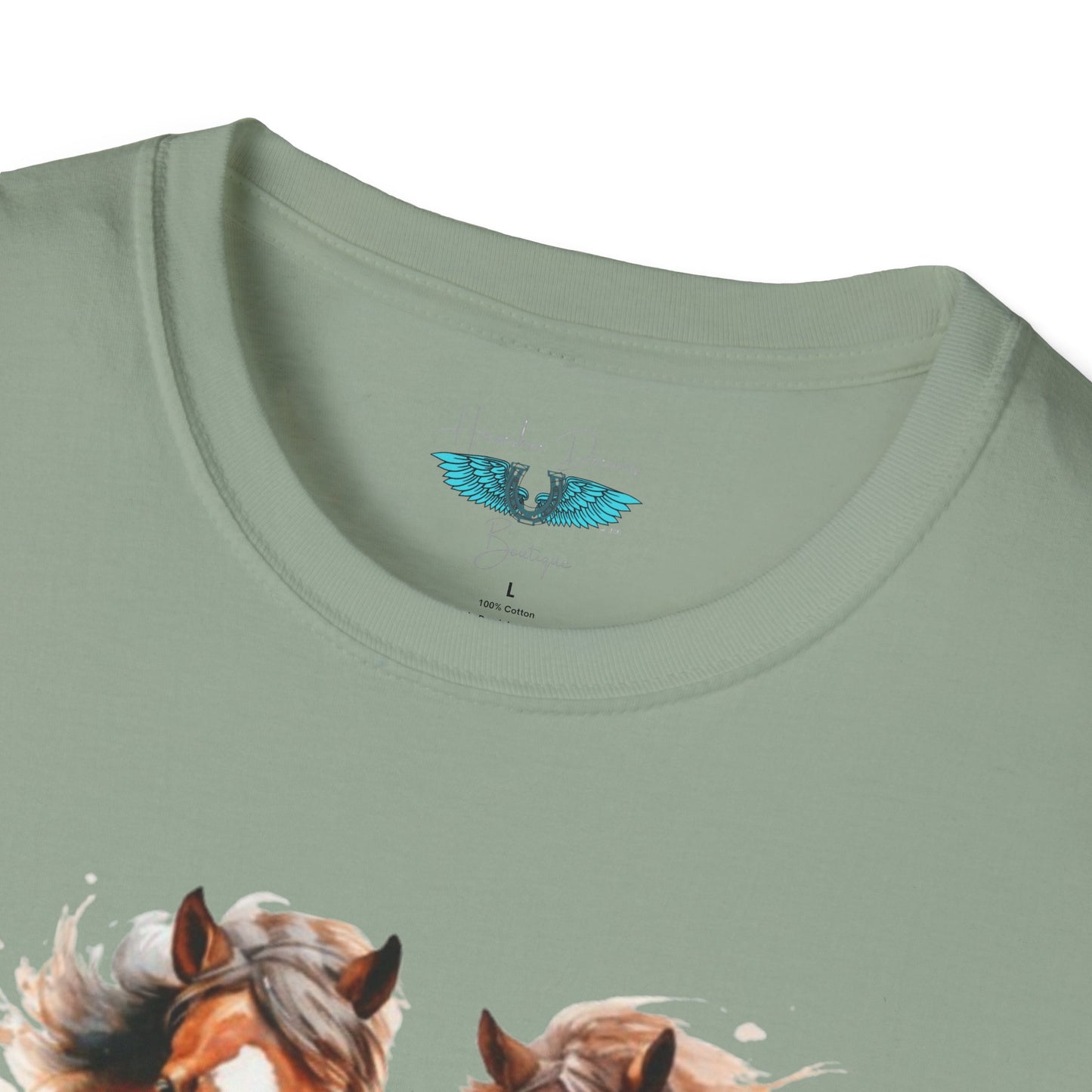 My Happy Place - Horses and Wildflowers Graphic Tee